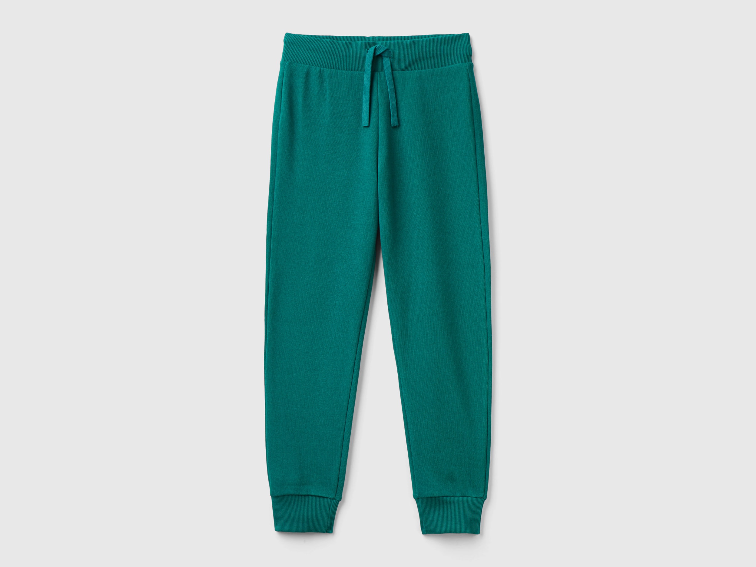 Benetton, Pantaloni Sportivi Con Coulisse, Verde Scuro, Bambini