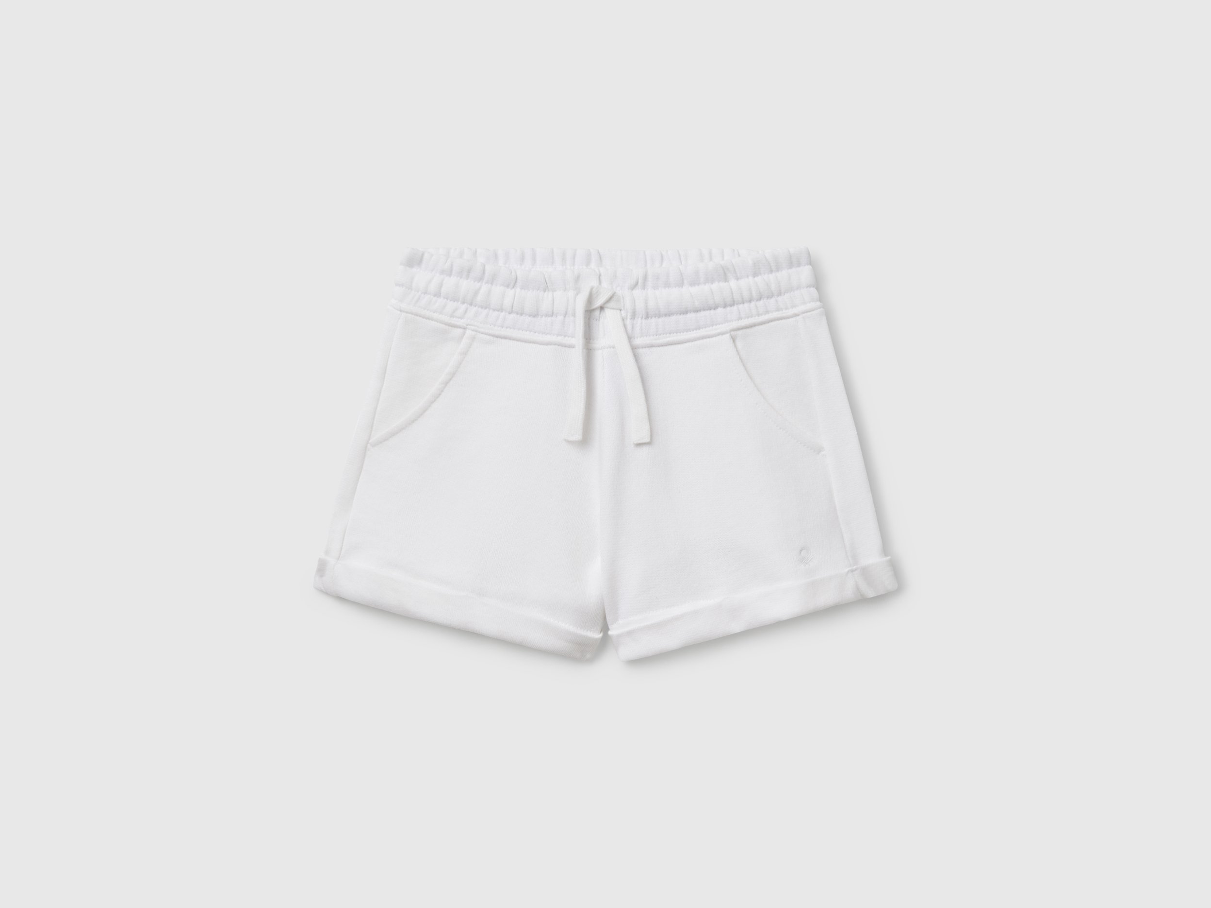 Benetton, Short En Molleton 100% Coton, taille 2XL, Blanc, Enfants - United Colors of Benetton - Modalova