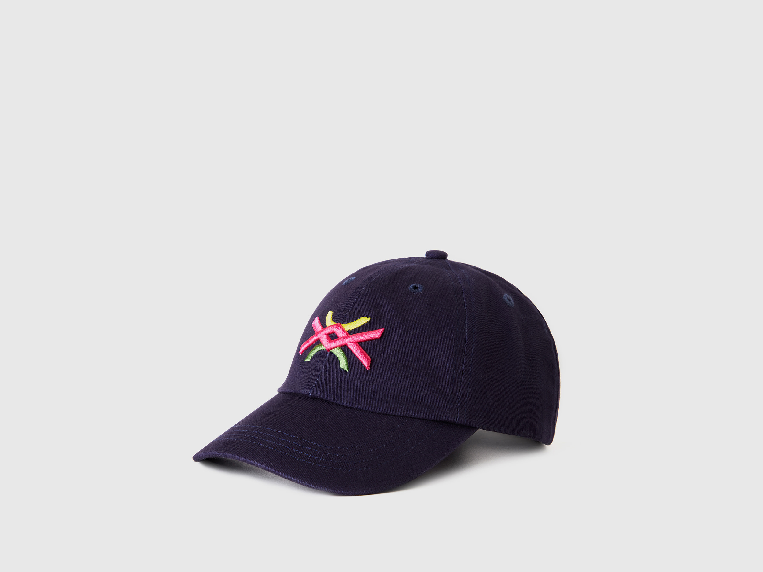 Benetton, Baseball Cap With Logo, size XL-3XL, Dark Blue, Kids
