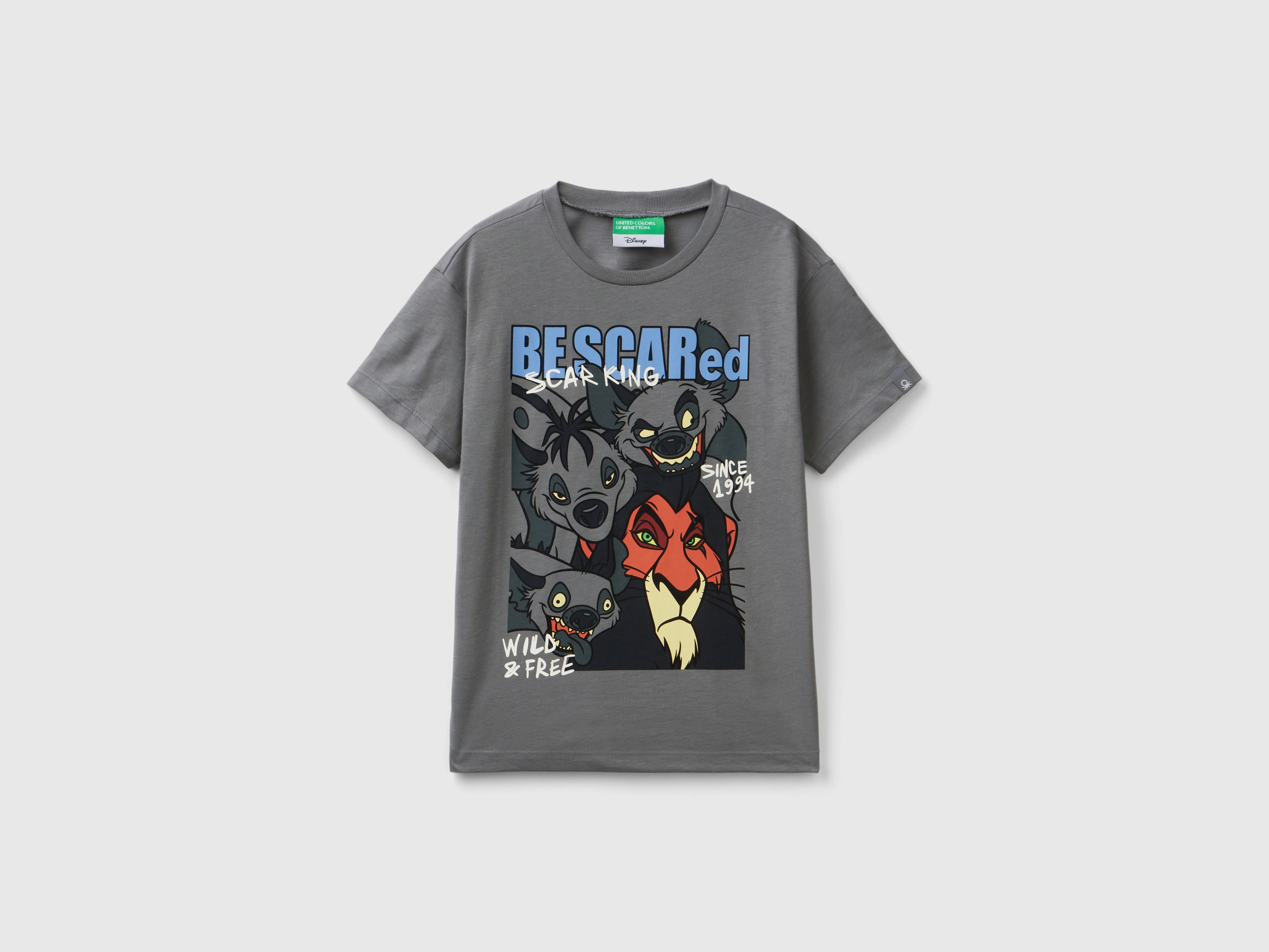 Benetton, T-shirt Grigio Scuro ©disney Il Re Leone, Grigio Scuro, Bambini