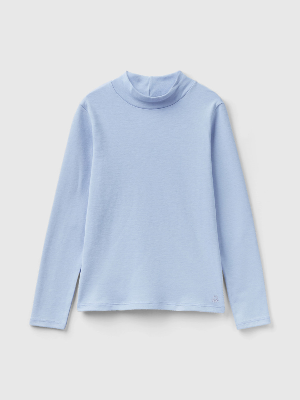 Benetton, T-shirt En Pur Coton Bio, Lilas, Enfants