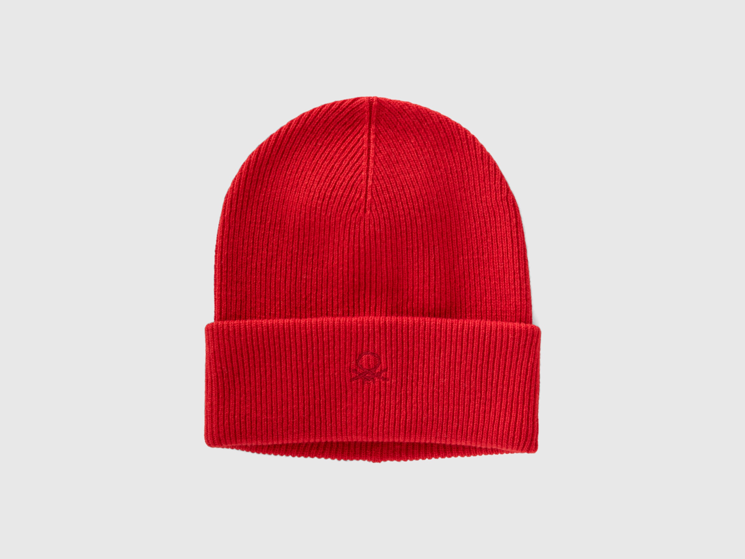 Benetton, Wool Blend Hat, size XL-3XL, Red, Kids