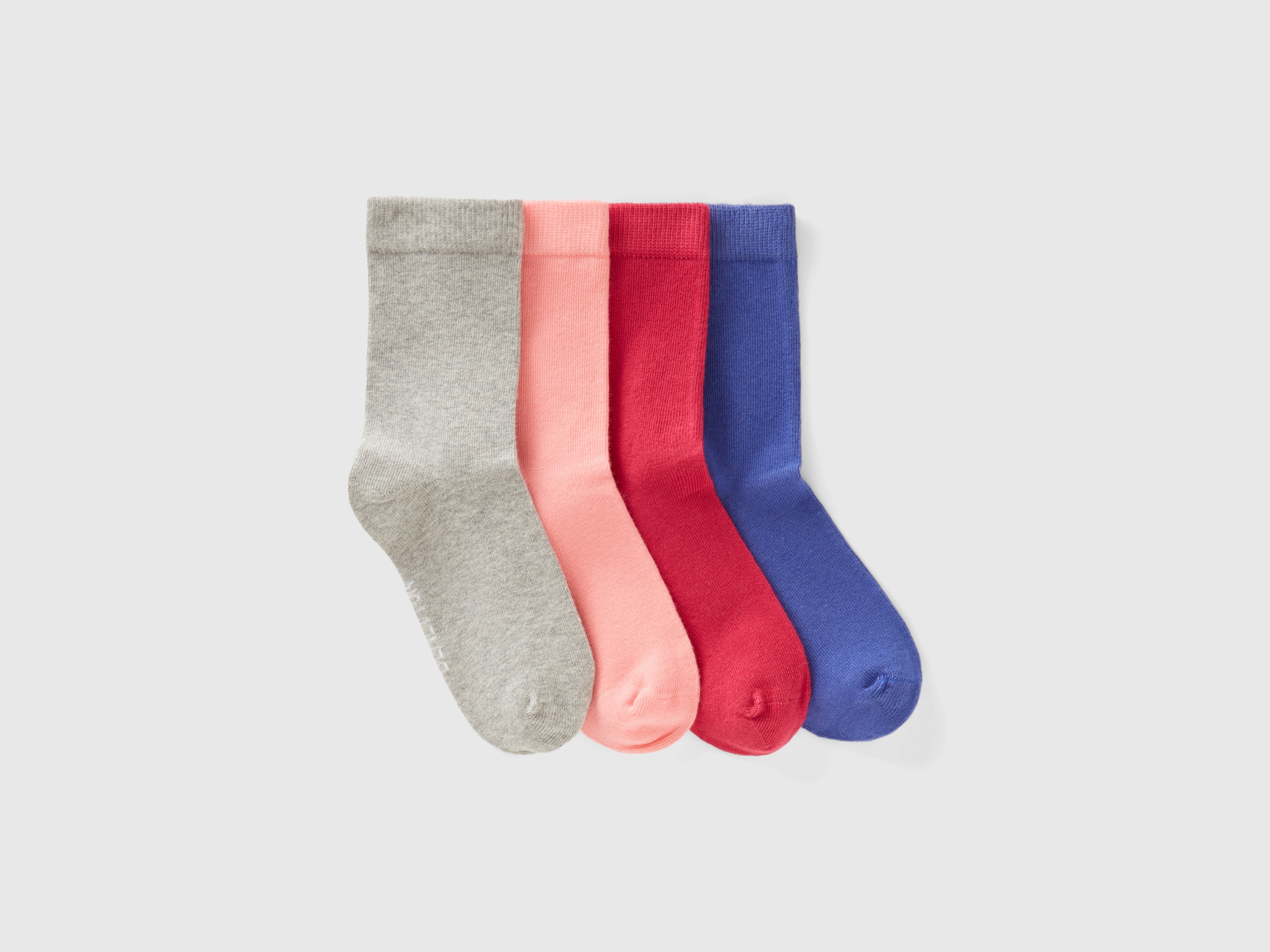 Benetton, Sock Set In Organic Stretch Cotton Blend, size 3-4, Multi-color, Kids