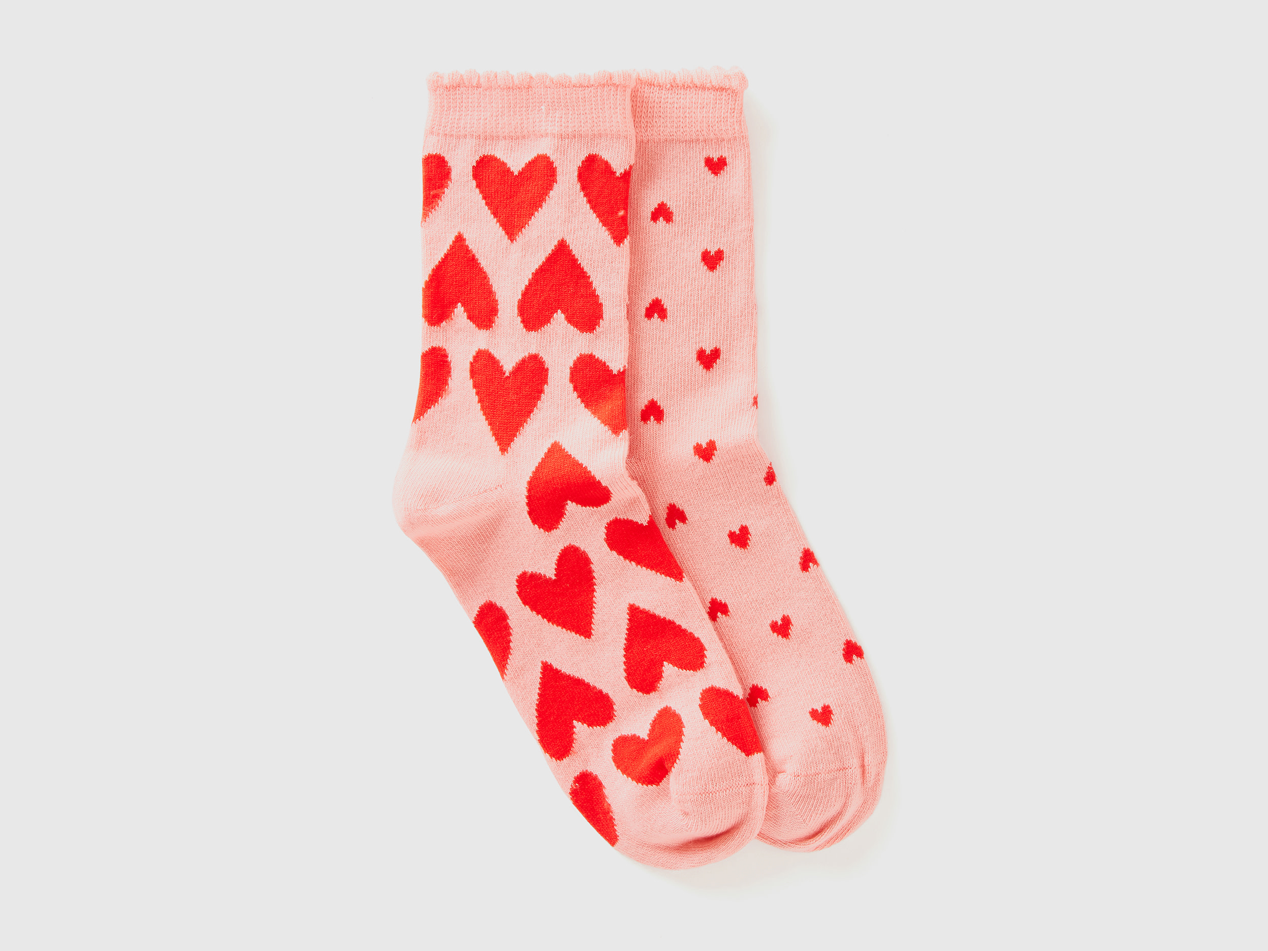 Benetton, Calzini Lunghi Mix & Match, Rosa, Bambini