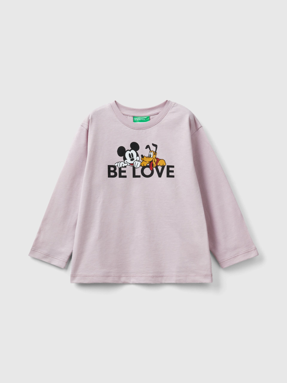 Benetton, T-shirt Rose Disney Over Fit, Rose, Enfants