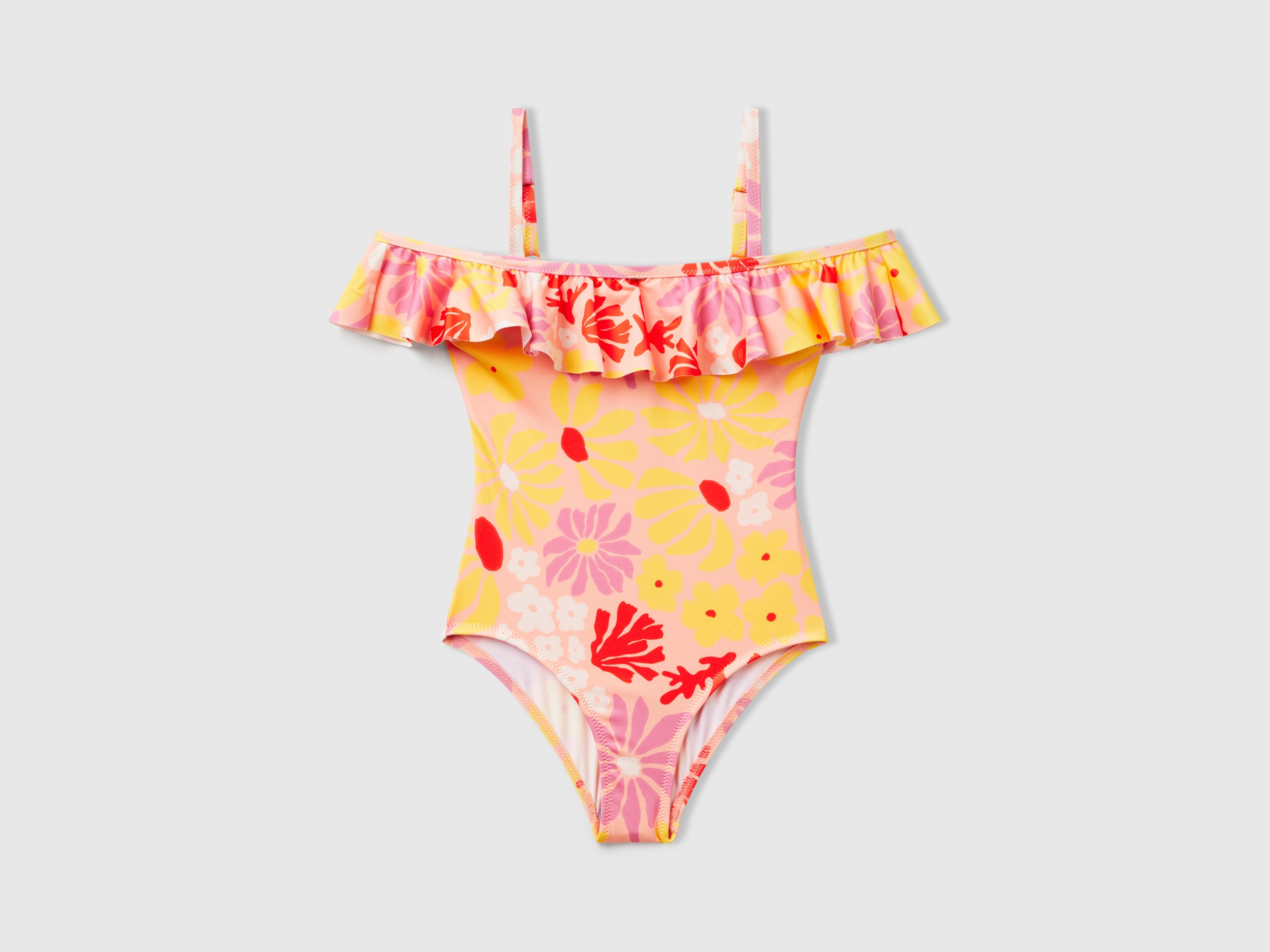 Benetton, Maillot De Bain Une Pièce Imprimé Fleurs, taille 2XL, Multicolore, Enfants - United Colors of Benetton - Modalova