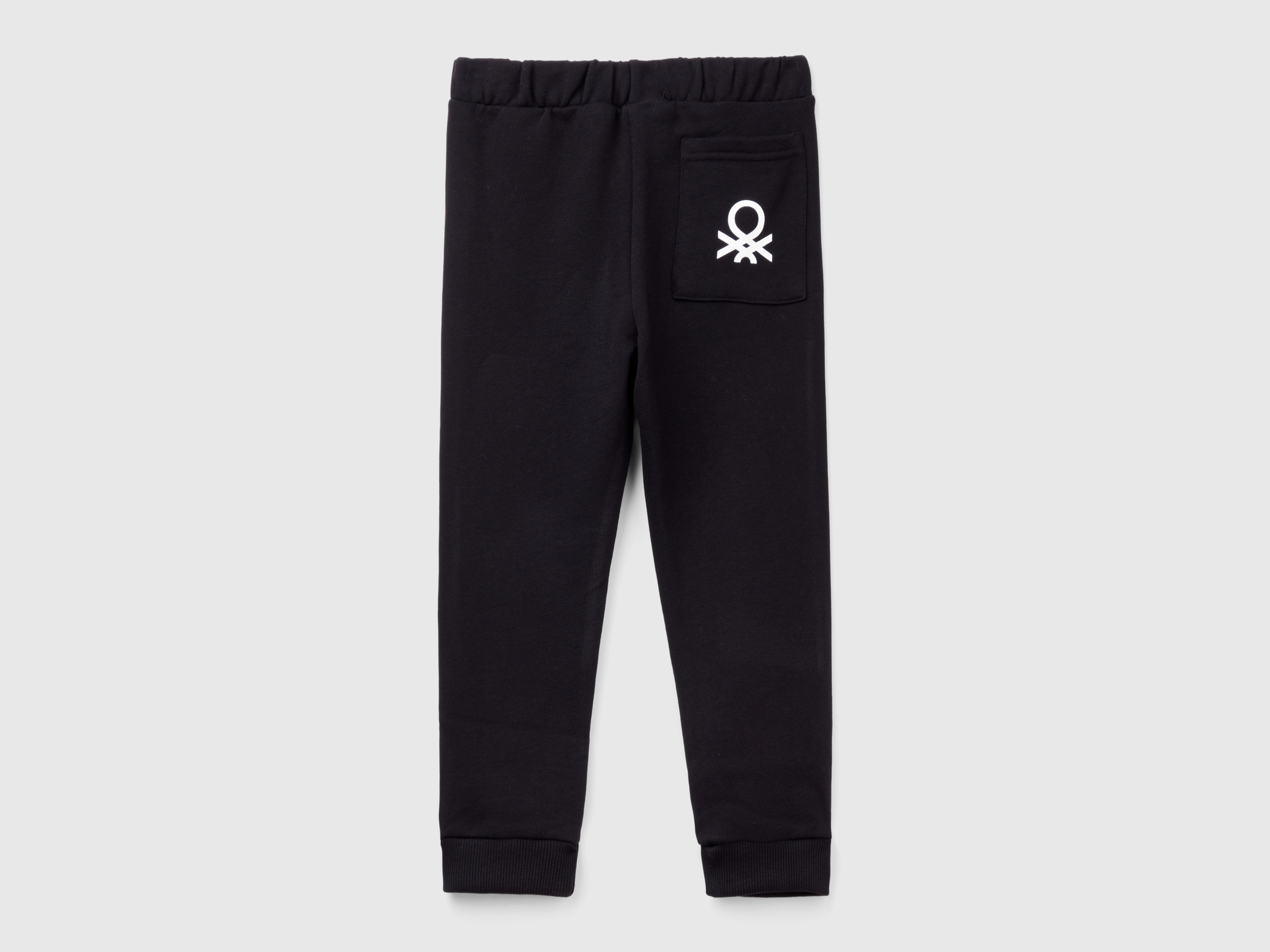 Benetton, Παντελόνι Φούτερ Με Τσεπάκι, size 2-3, Μαυρο, Παιδικά φωτογραφία