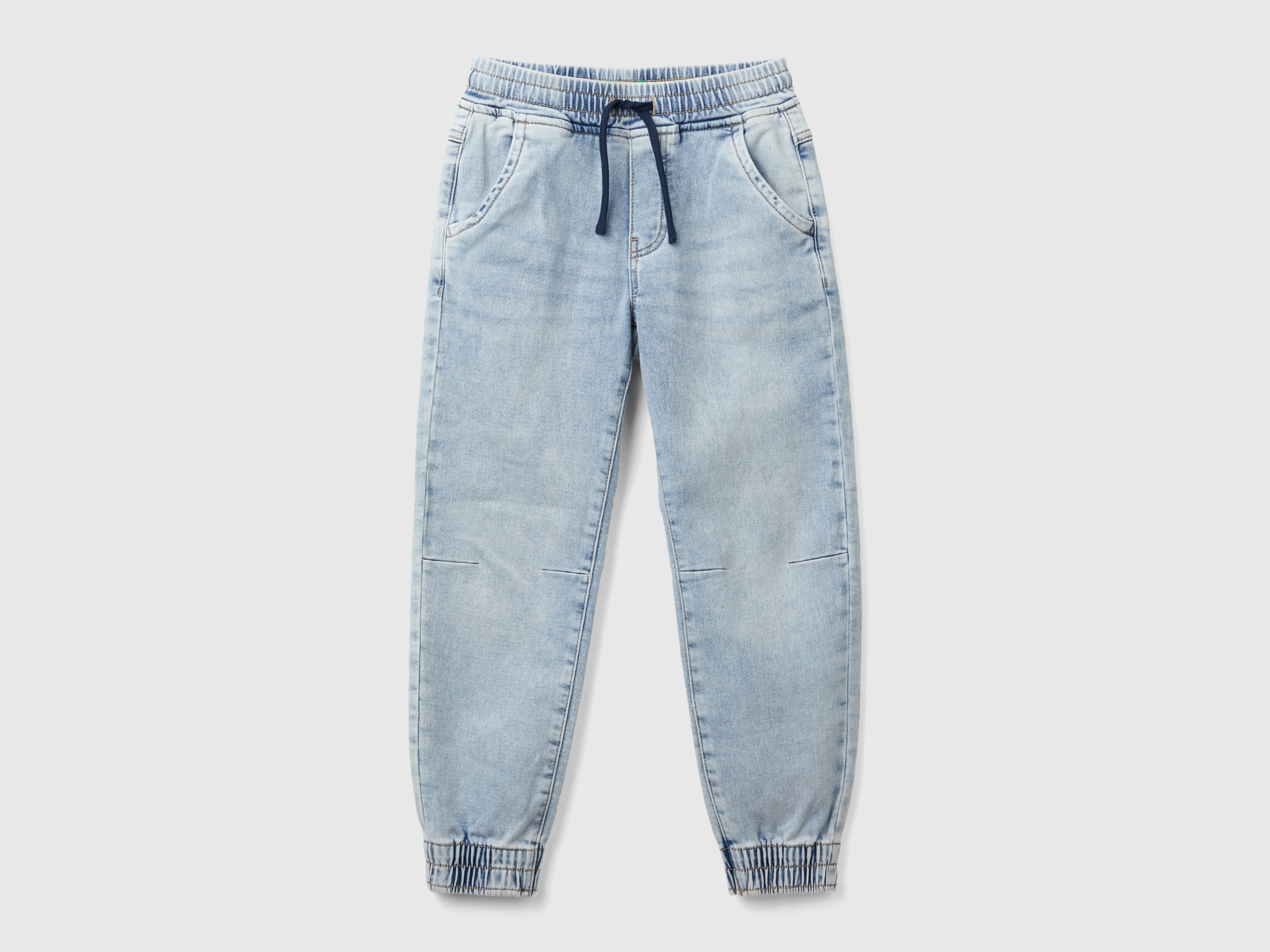 Benetton, Joggers In Denim 