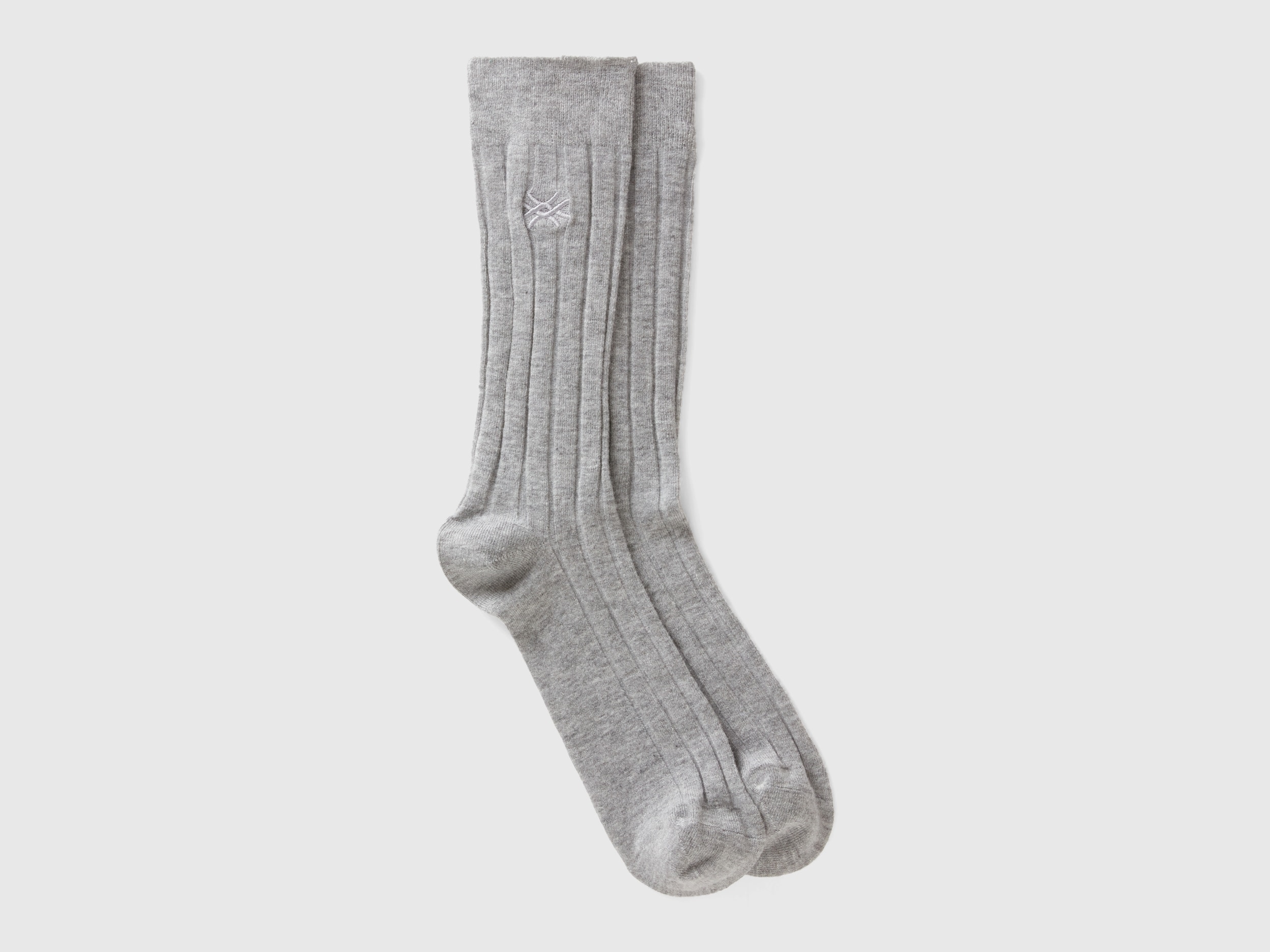 Benetton, Socks In Cashmere Blend, size 8-11, Gray, Women
