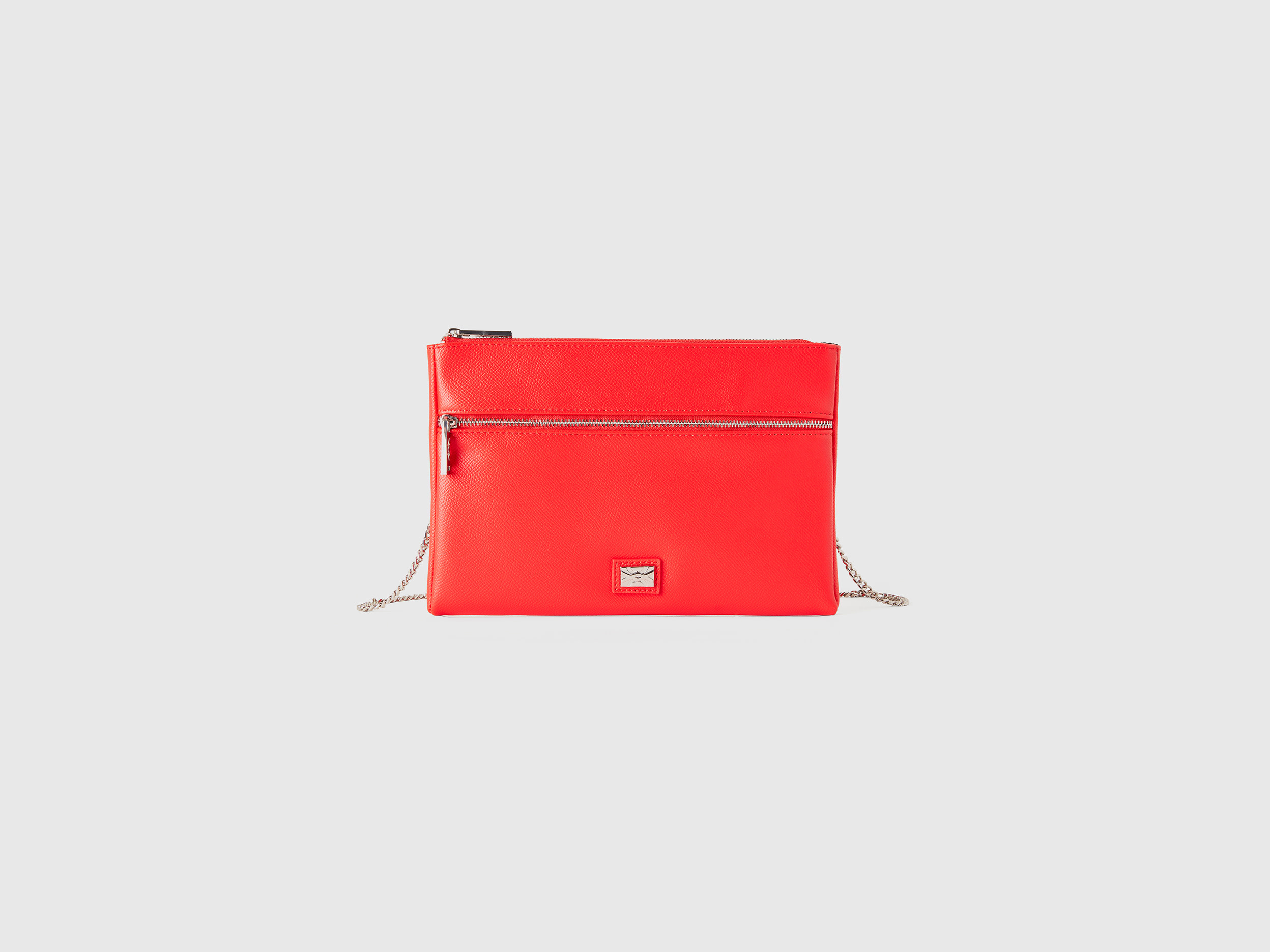 Benetton, Busta Con Tracolla, Rosso, Donna