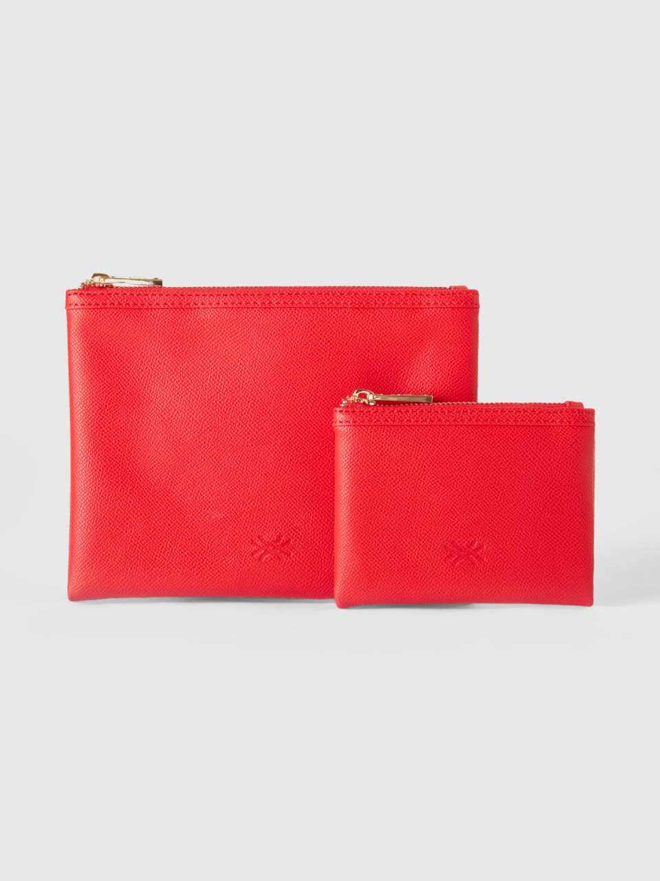 Benetton, Zwei Taschen In Rot, Rot, female