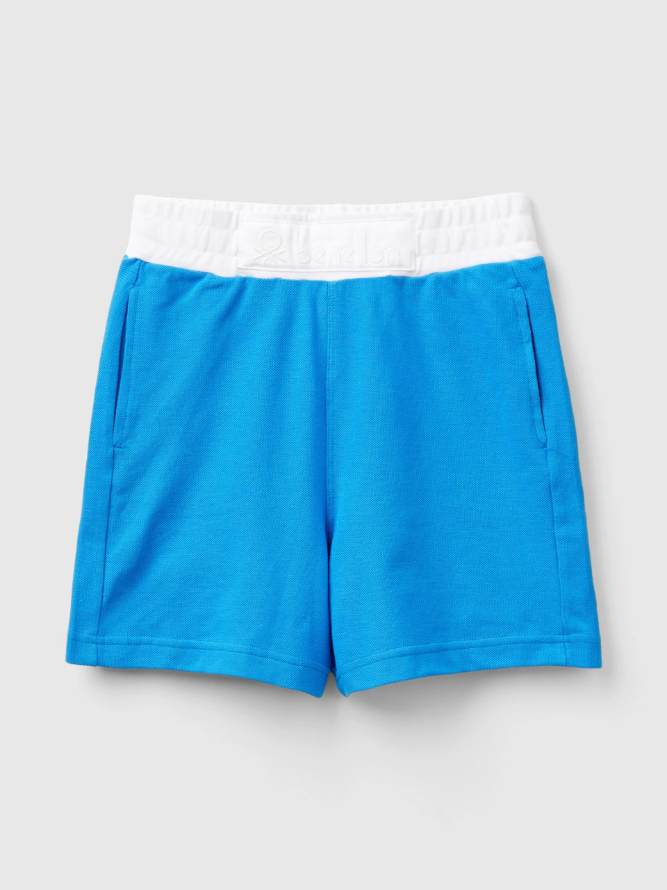 Benetton, Organic Cotton Shorts, Blue, Kids