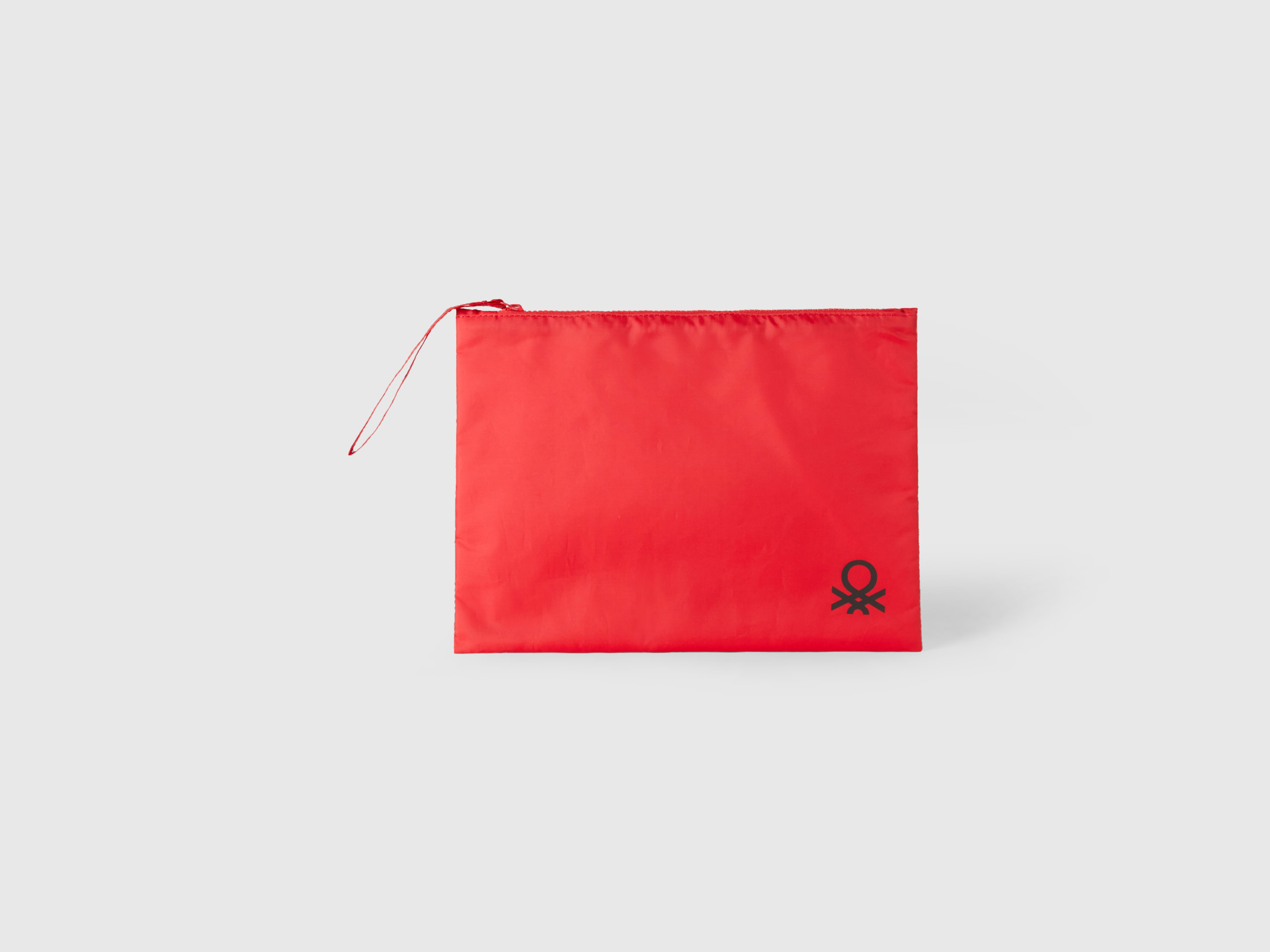 Benetton, Large Pouch With Logo, size OS, Red, Women