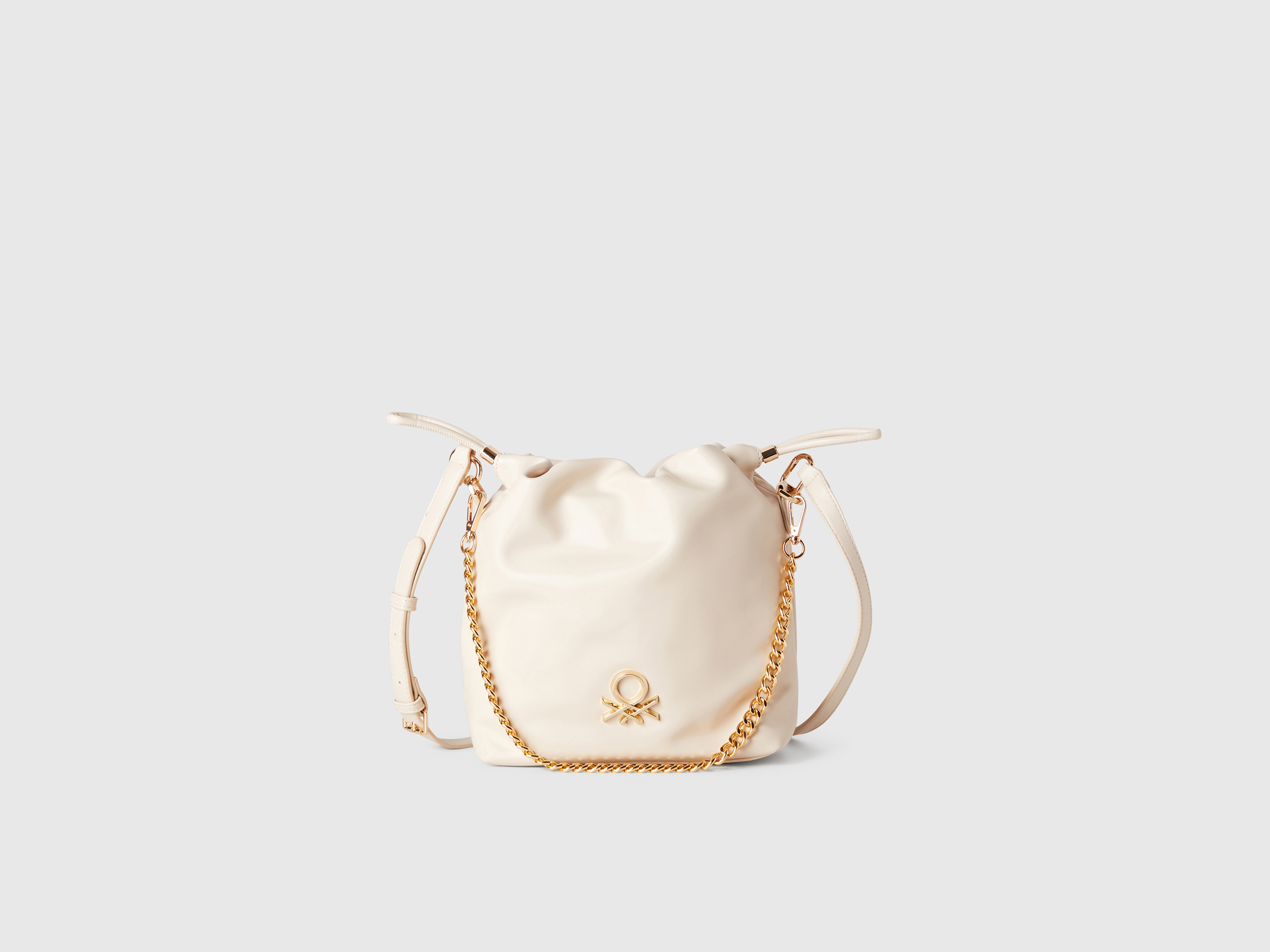 Benetton, Small Bucket Bag, size OS, Creamy White, Women