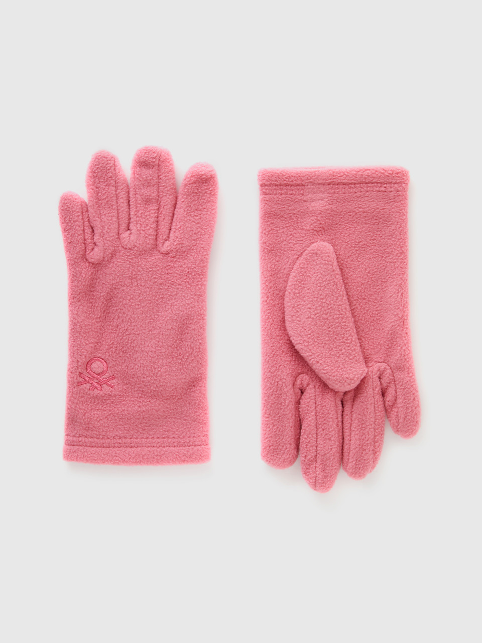 Benetton, Fleece Gloves, Fuchsia, Kids