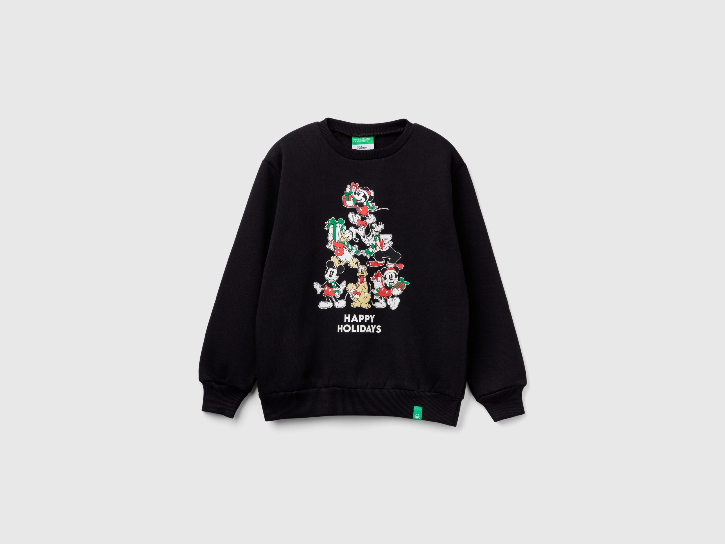Benetton, Weihnachtlicher Sweater Mickey & Friends, size 2XL, Schwarz, male
