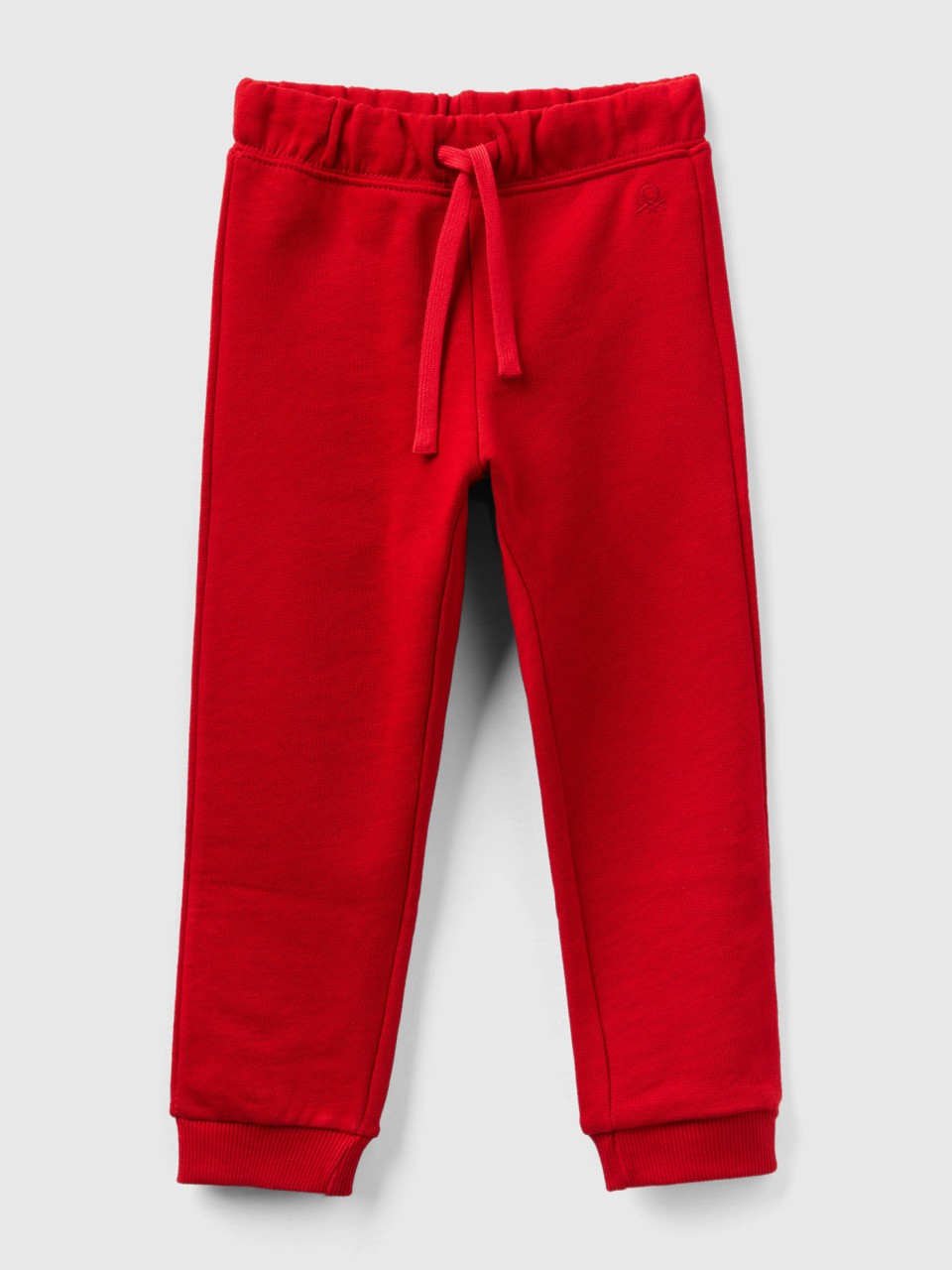 Benetton, Sweatpants In Organic Cotton, Red, Kids
