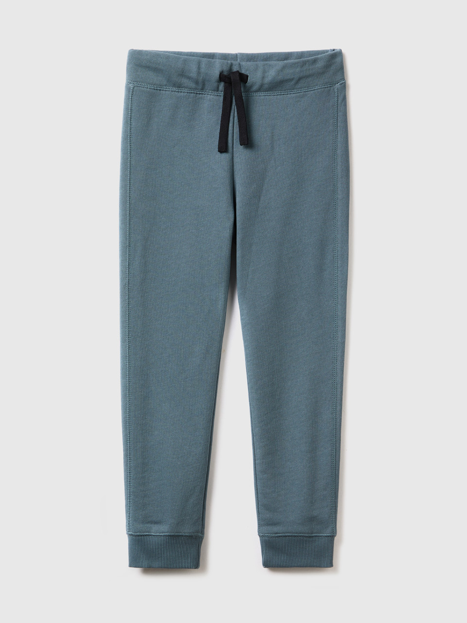 Benetton, 100% Cotton Sweatpants, Dark Gray, Kids