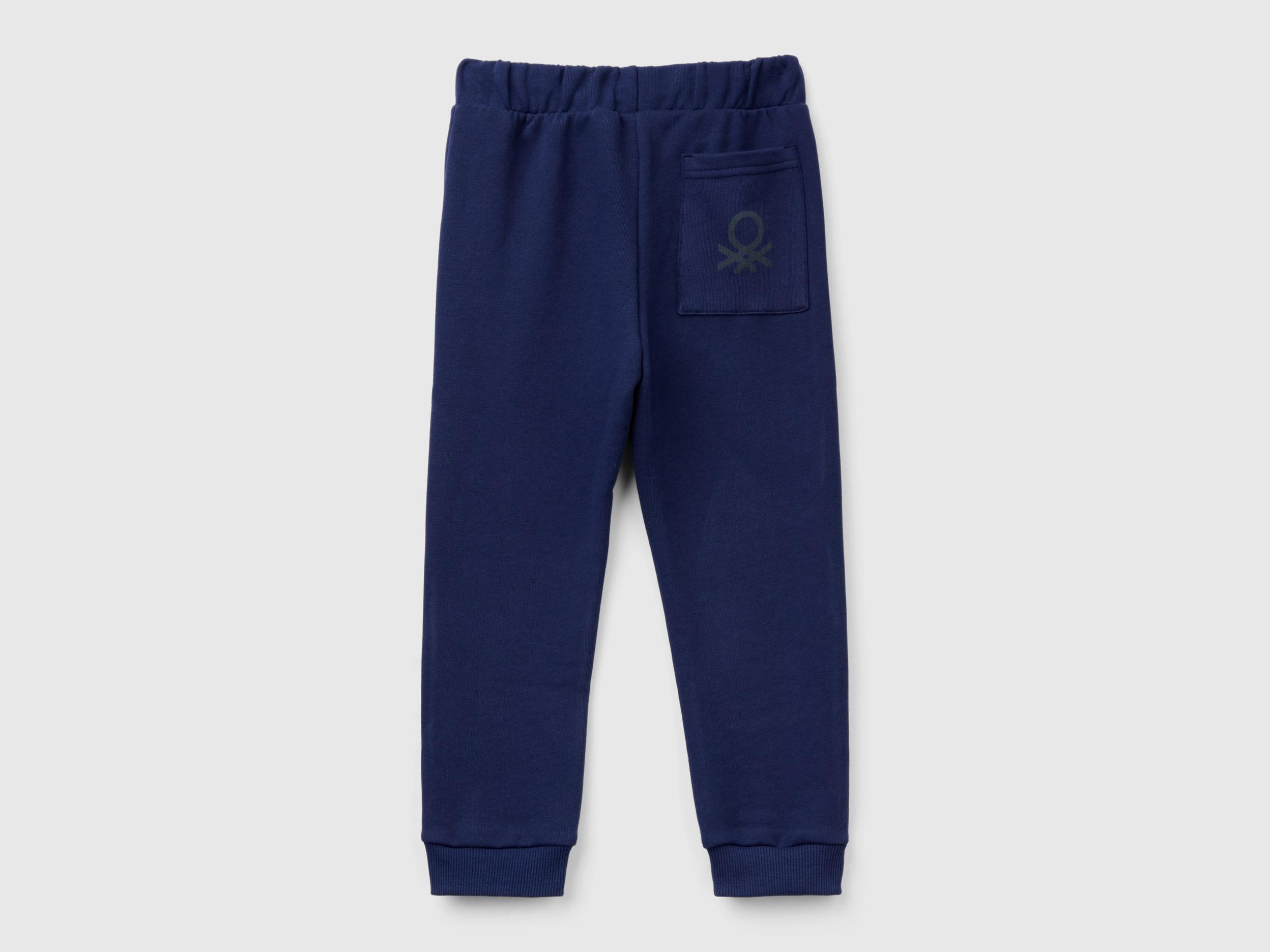 Benetton, Παντελόνι Φούτερ Με Τσεπάκι, size 5-6, Σκουρο Μπλε, Παιδικά φωτογραφία