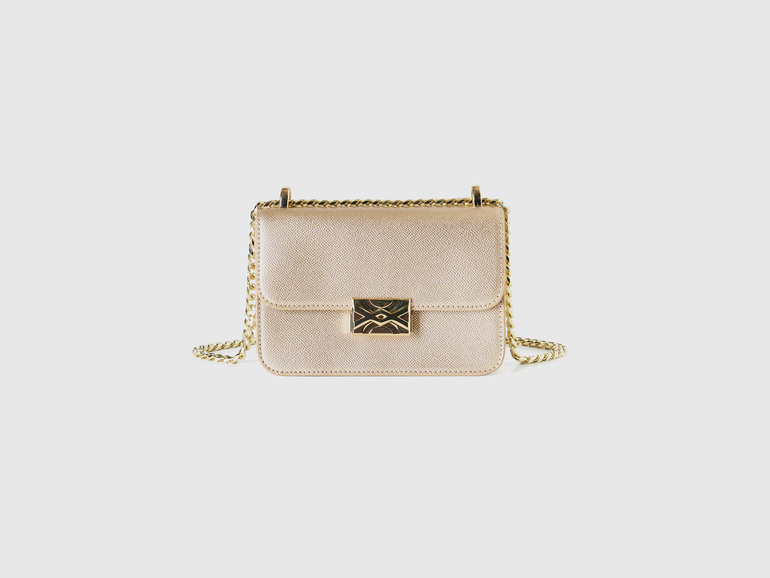 Benetton, Be Bag Piccola Oro, Oro, Donna
