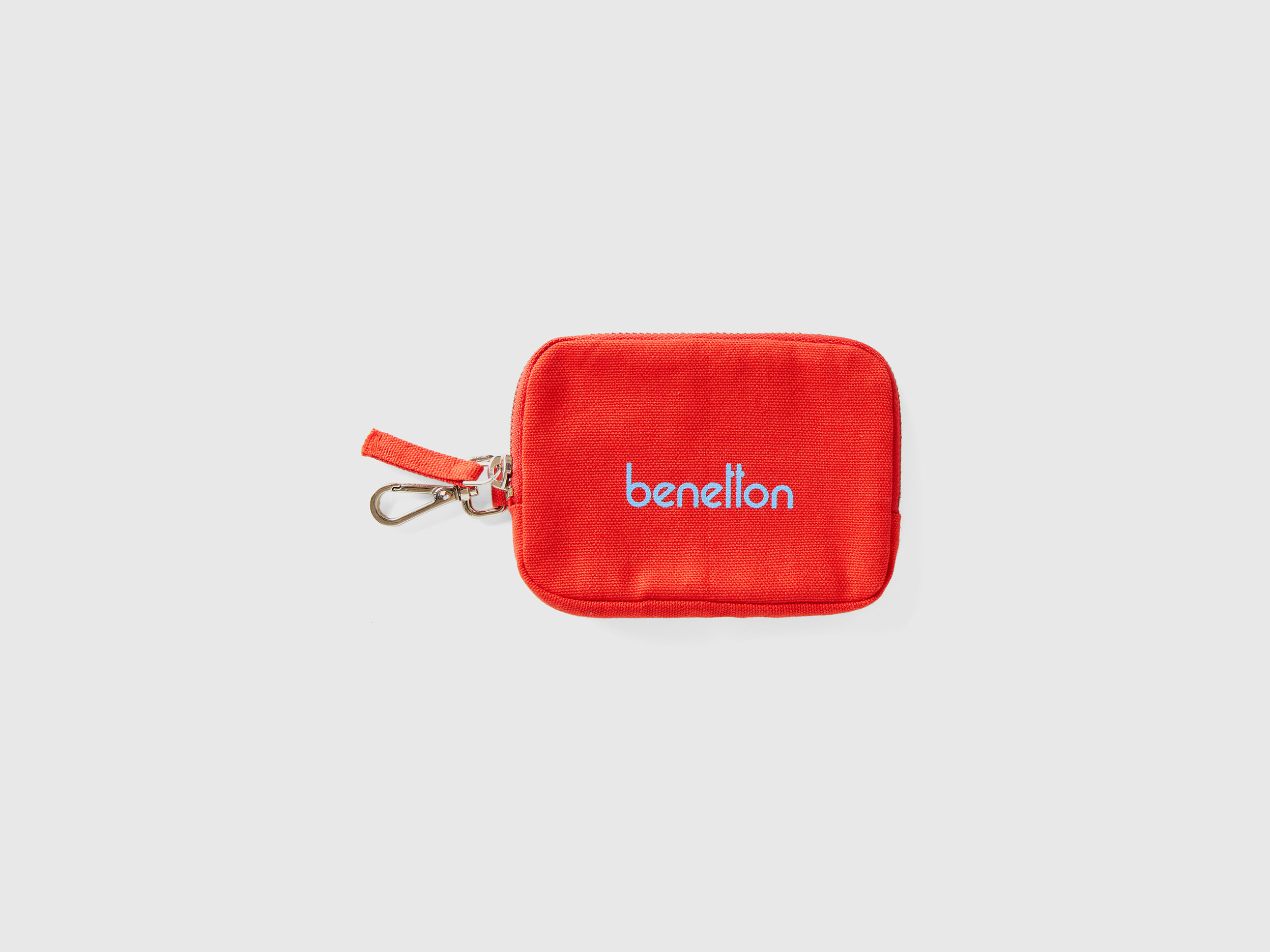 Benetton, Red Keychain And Coin Purse, Rosso, Donna