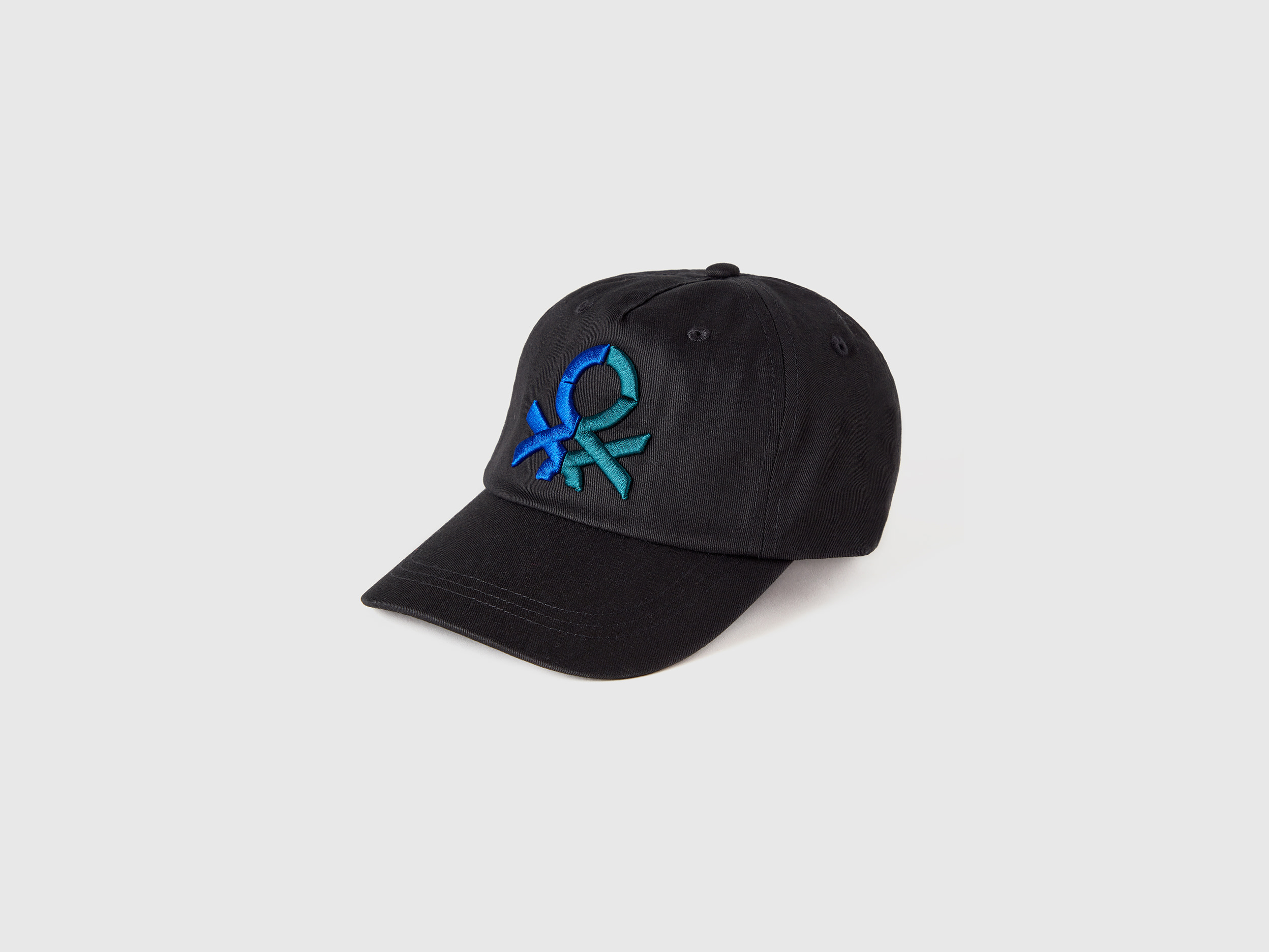 Benetton, Cappellino Baseball Con Logo, Nero, Bambini