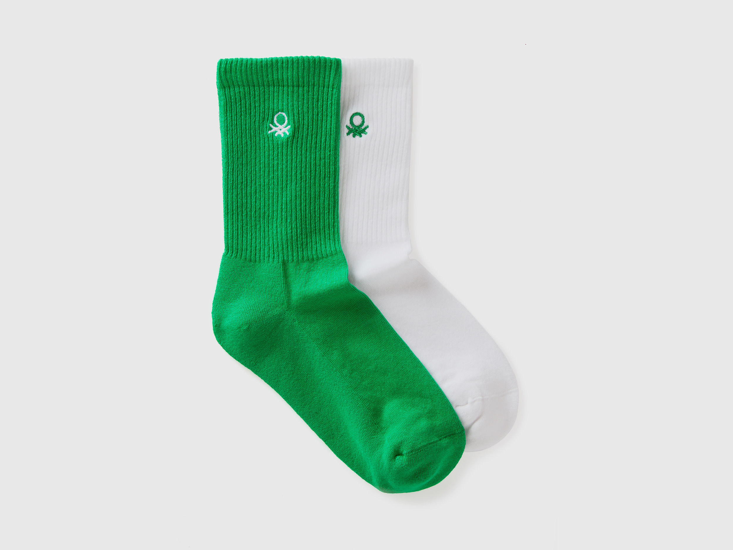 Benetton, Set Calzini Sportivi, Multicolore, Bambini