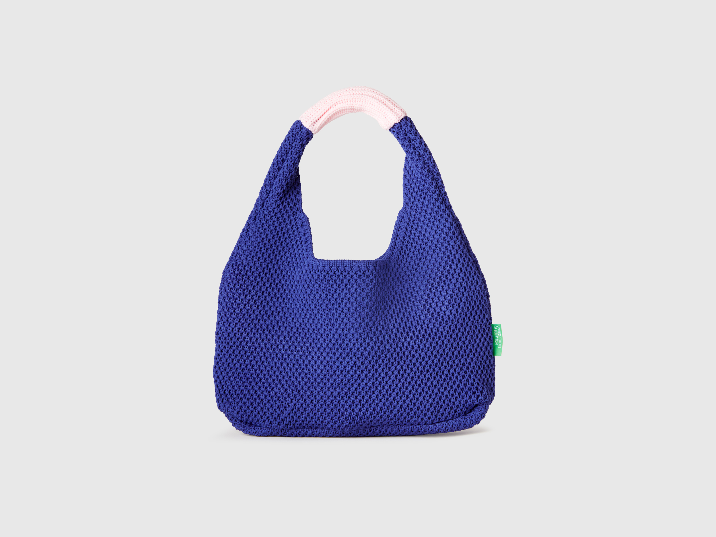 Benetton, Small Crochet Shoulder Bag, size OS, Bright Blue, Women