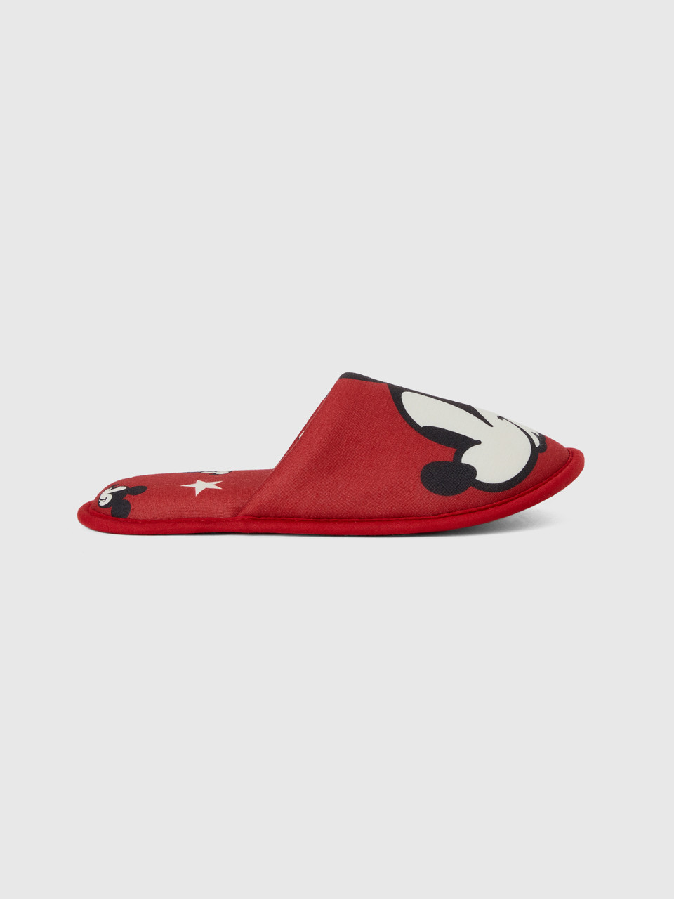 Benetton, Rote Mickey Mouse-pantoffeln, Rot, male
