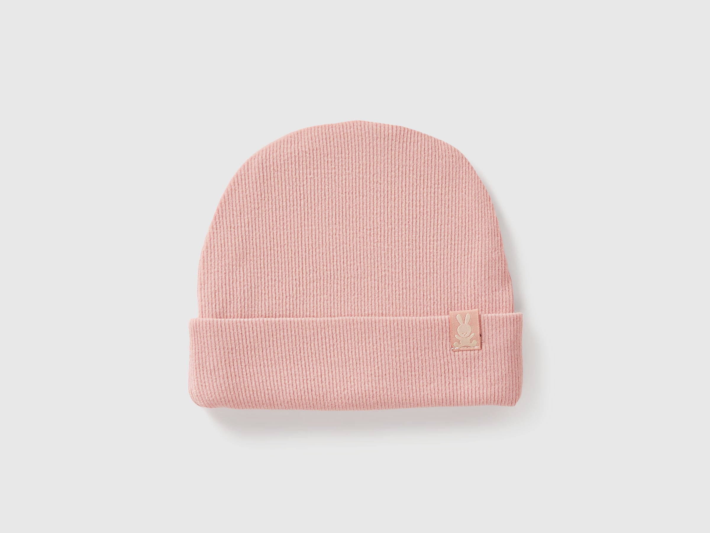 Benetton, Hat In Stretch Cotton, Size: 12-18, Soft Pink, Kids