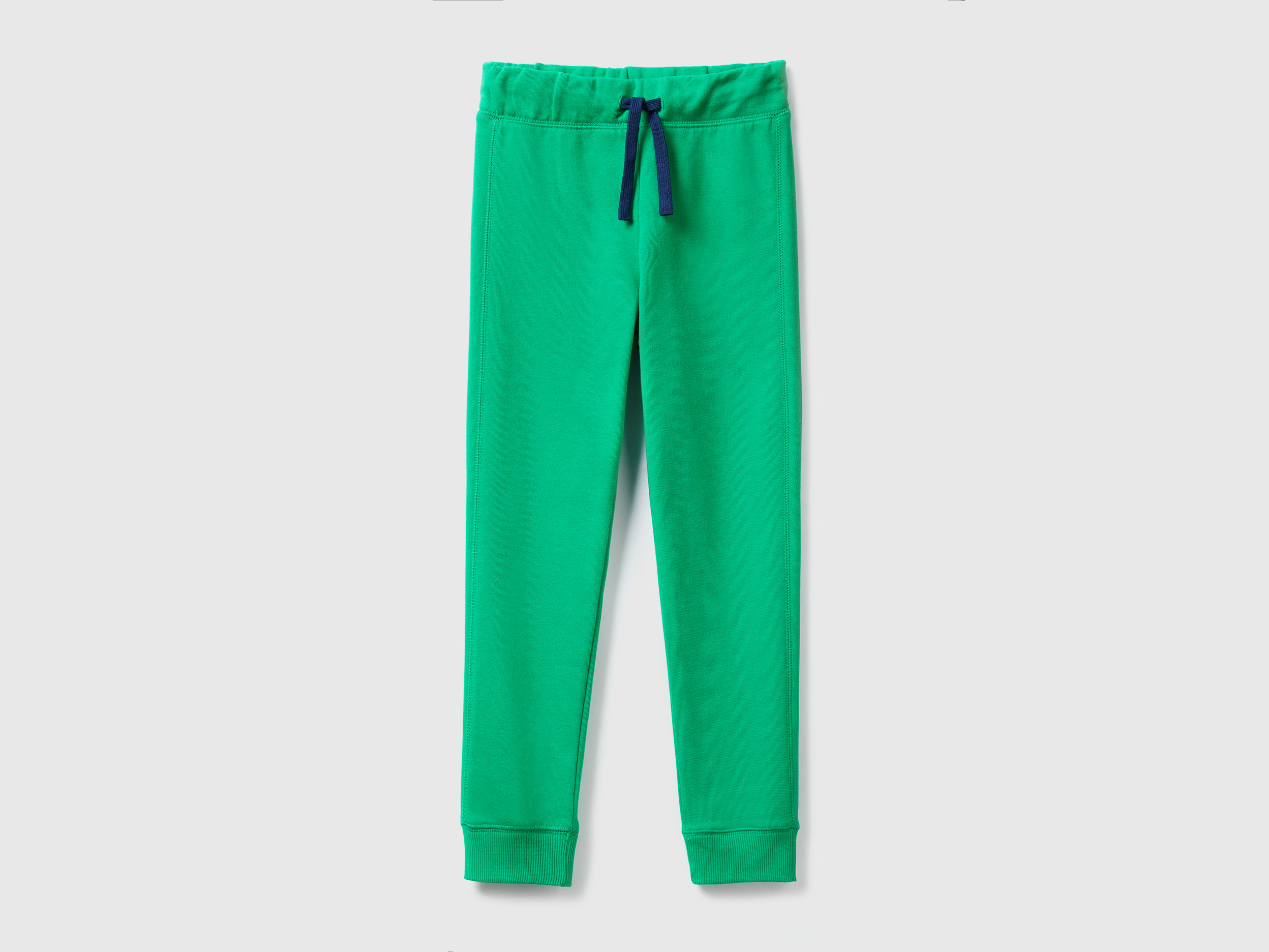 Benetton, 100% Cotton Sweatpants, size L, Green, Kids
