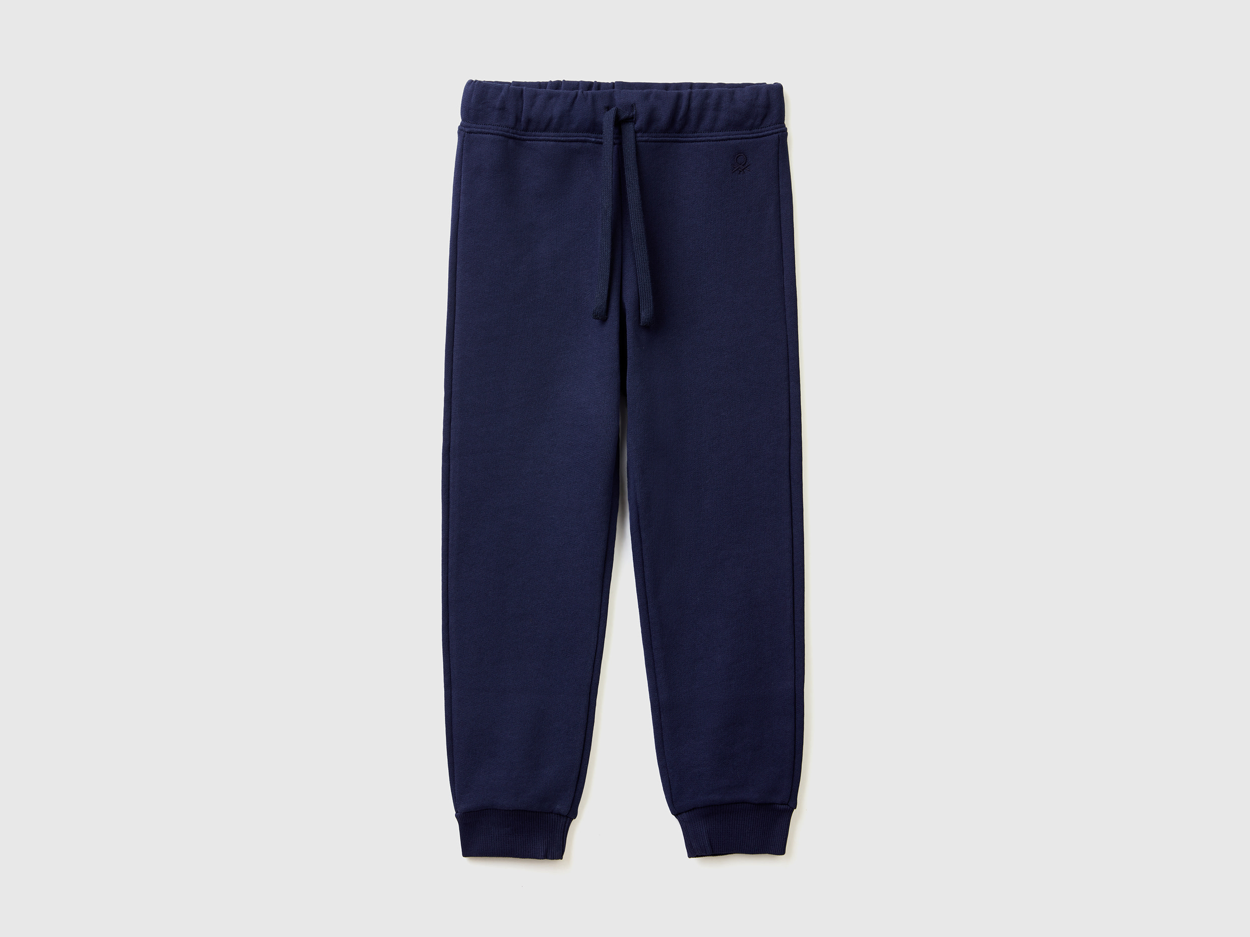 Benetton, Sweatpants In Organic Cotton, size 5-6, Dark Blue, Kids
