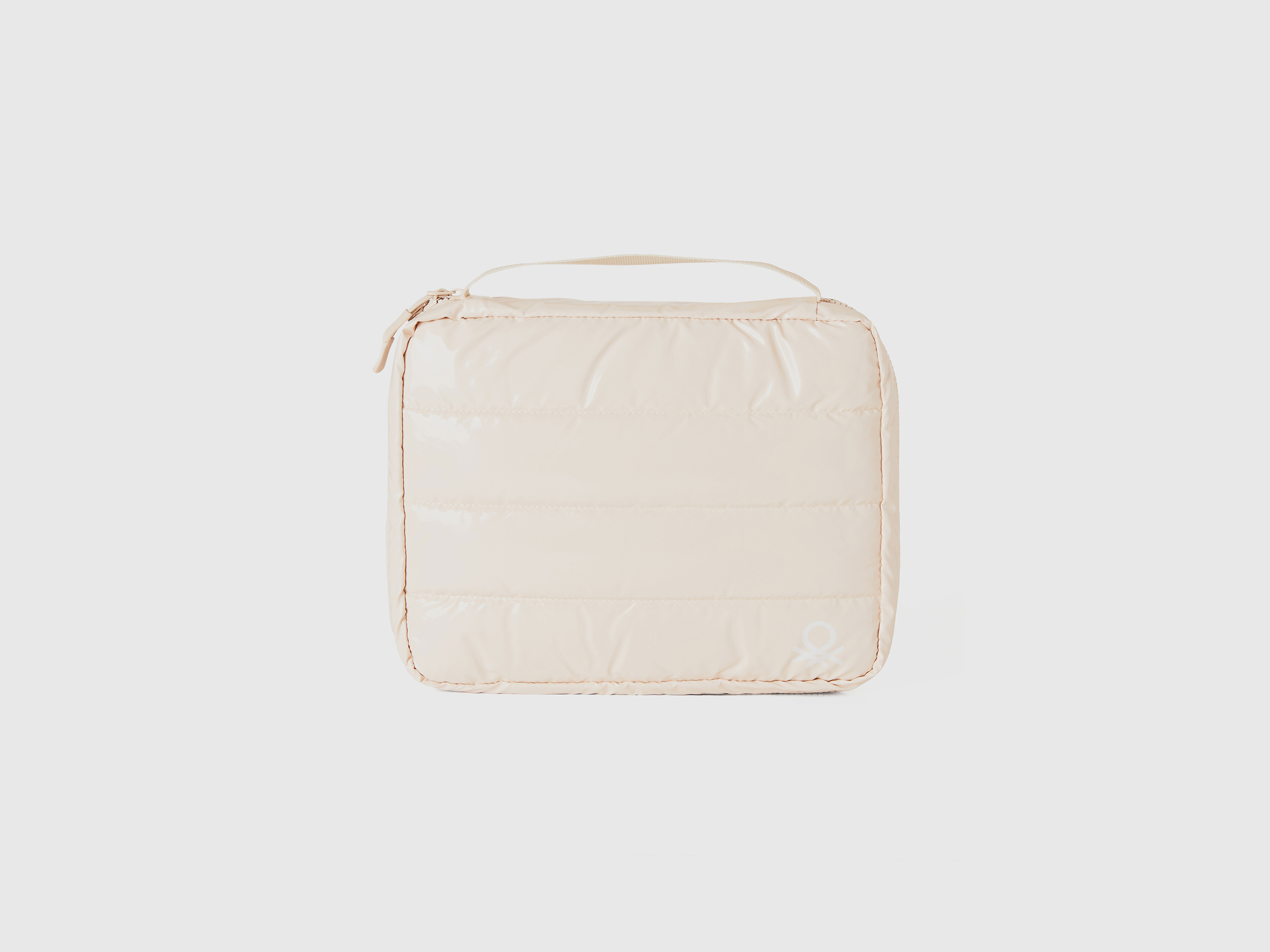 Benetton, Large Padded Accessory Clutch, size OS, Beige, Women