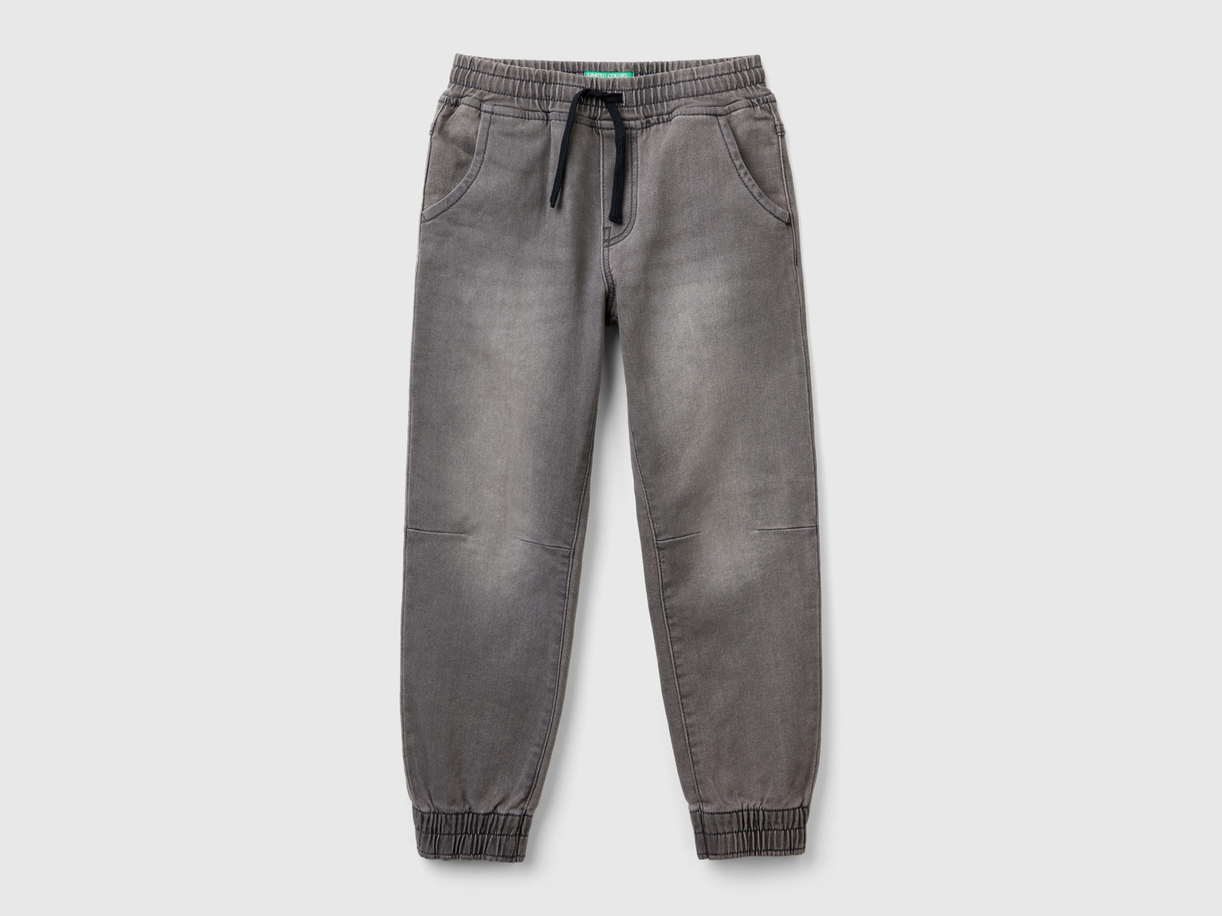 Benetton, Joggers In Denim 