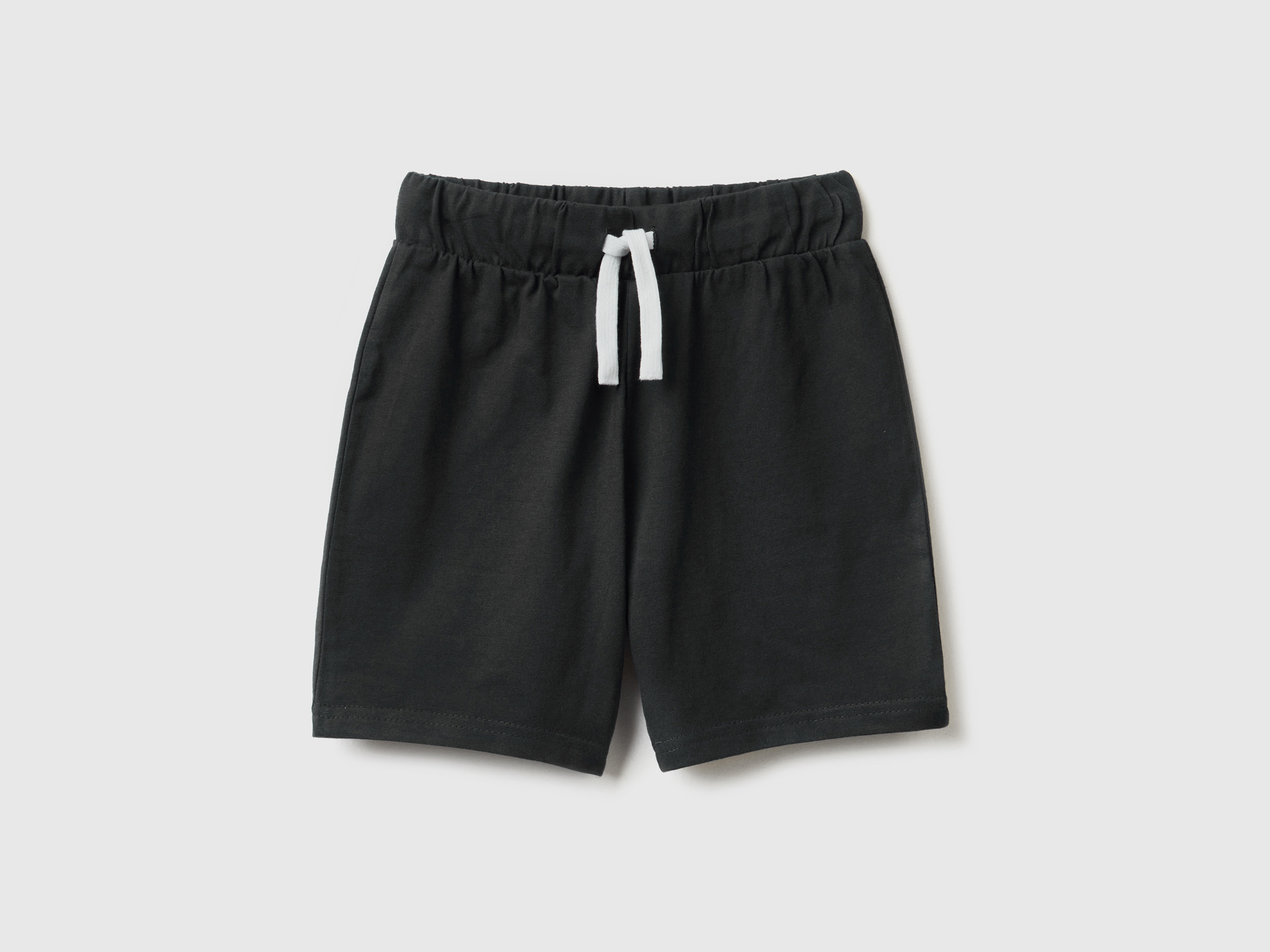 Benetton, Bermuda In Jersey, Nero, Bambini