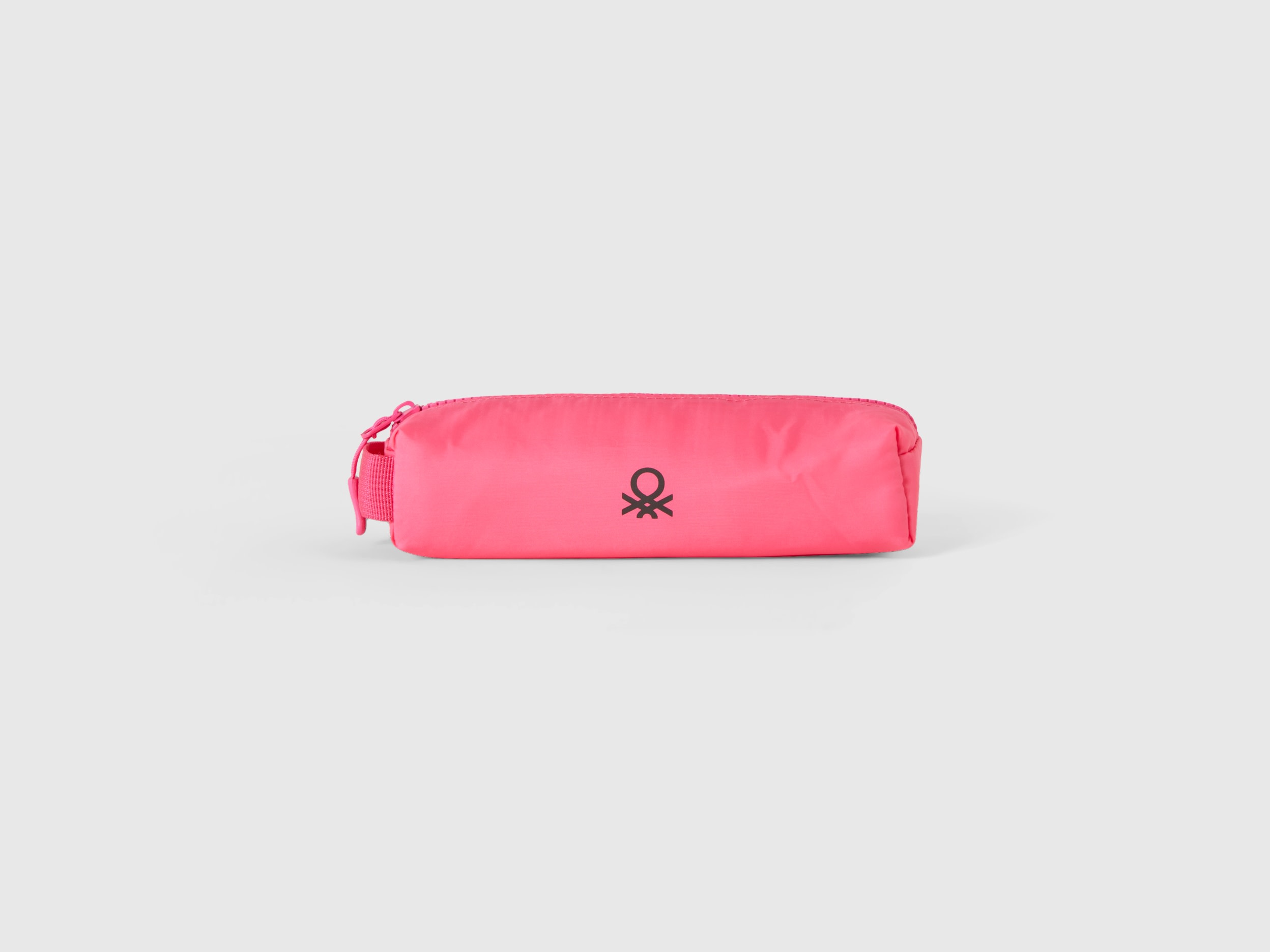 Benetton, Pencil Case With Logo, size OS, Pink, Women