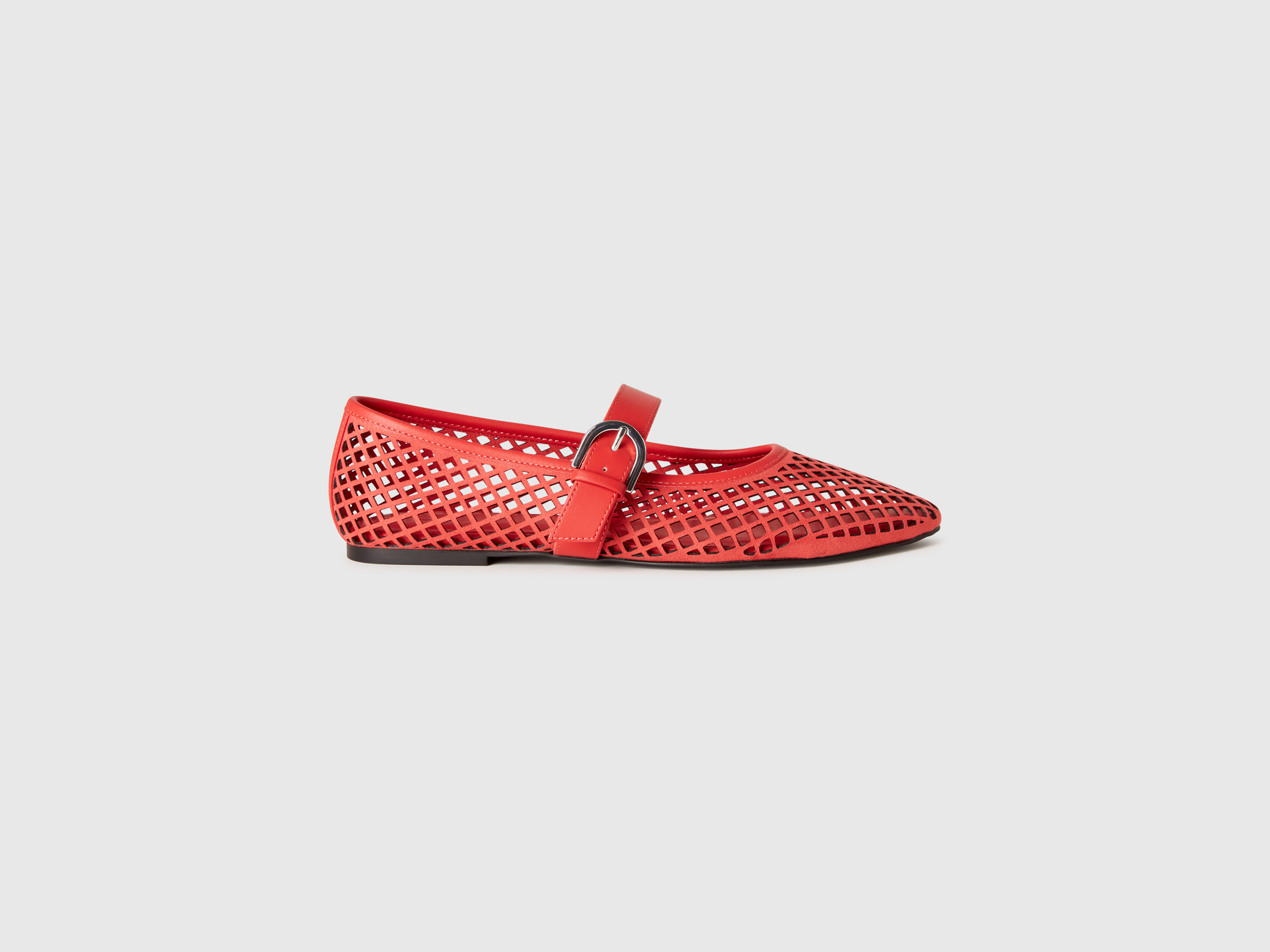 United Colors of Benetton Benetton, Μπαλαρίνες Με Δίχτυ, size 36, Κεραμιδι, Γυναικεία