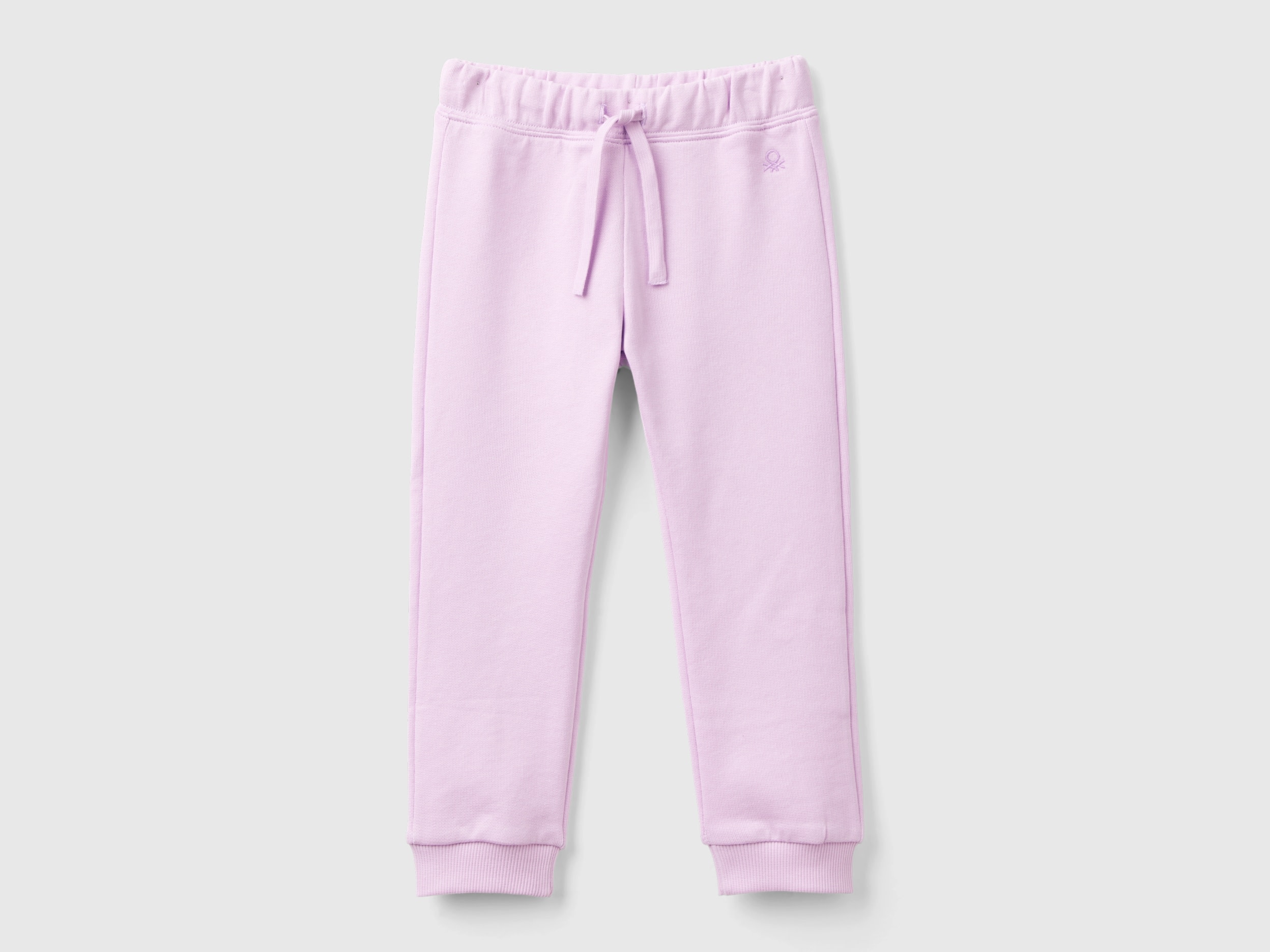 Image of Benetton, Sweatpants In Organic Cotton, size 104, Lilac, Kids