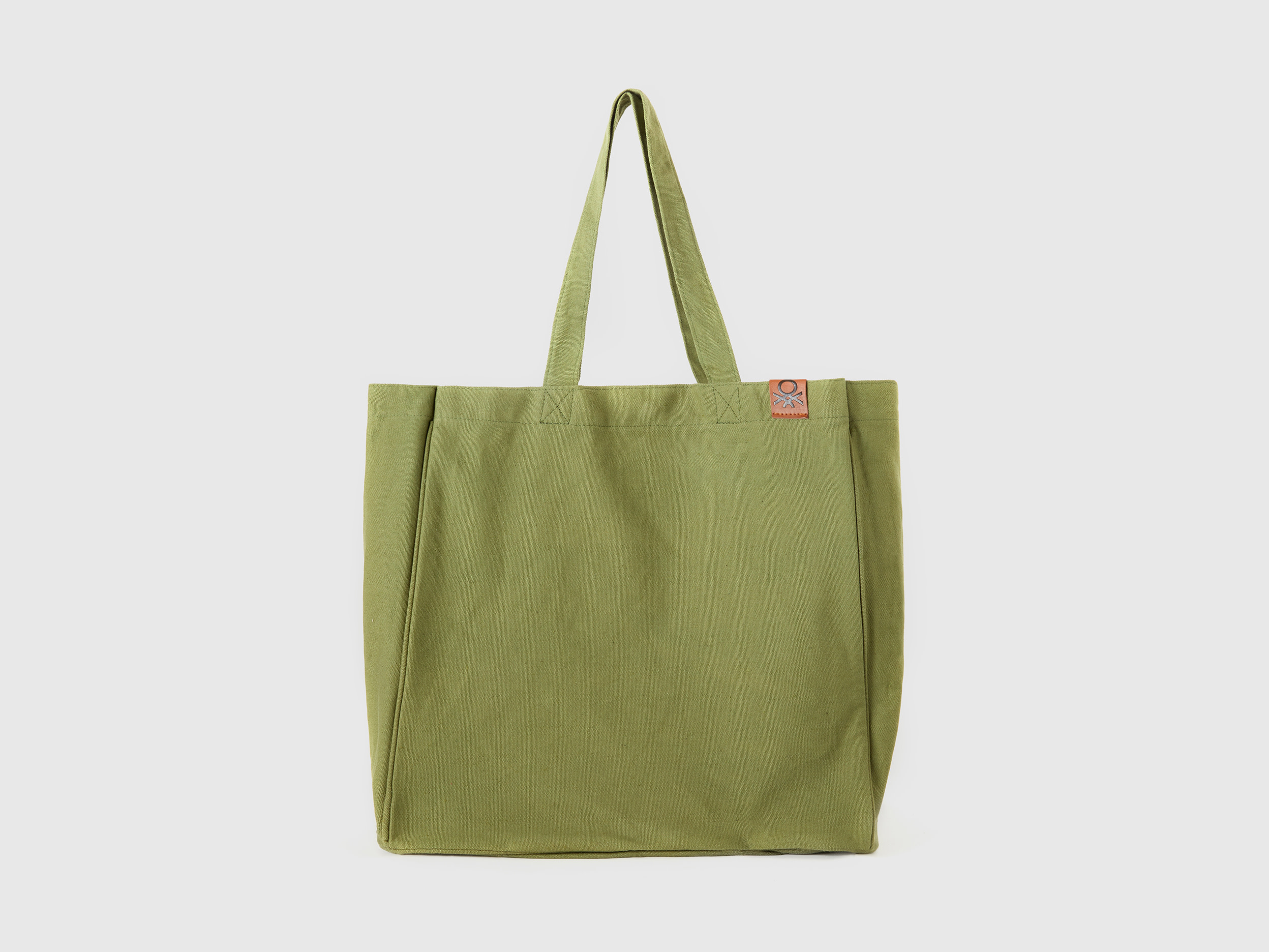 Benetton, Canvas Shopping Bag, size OS, Military Green, Women