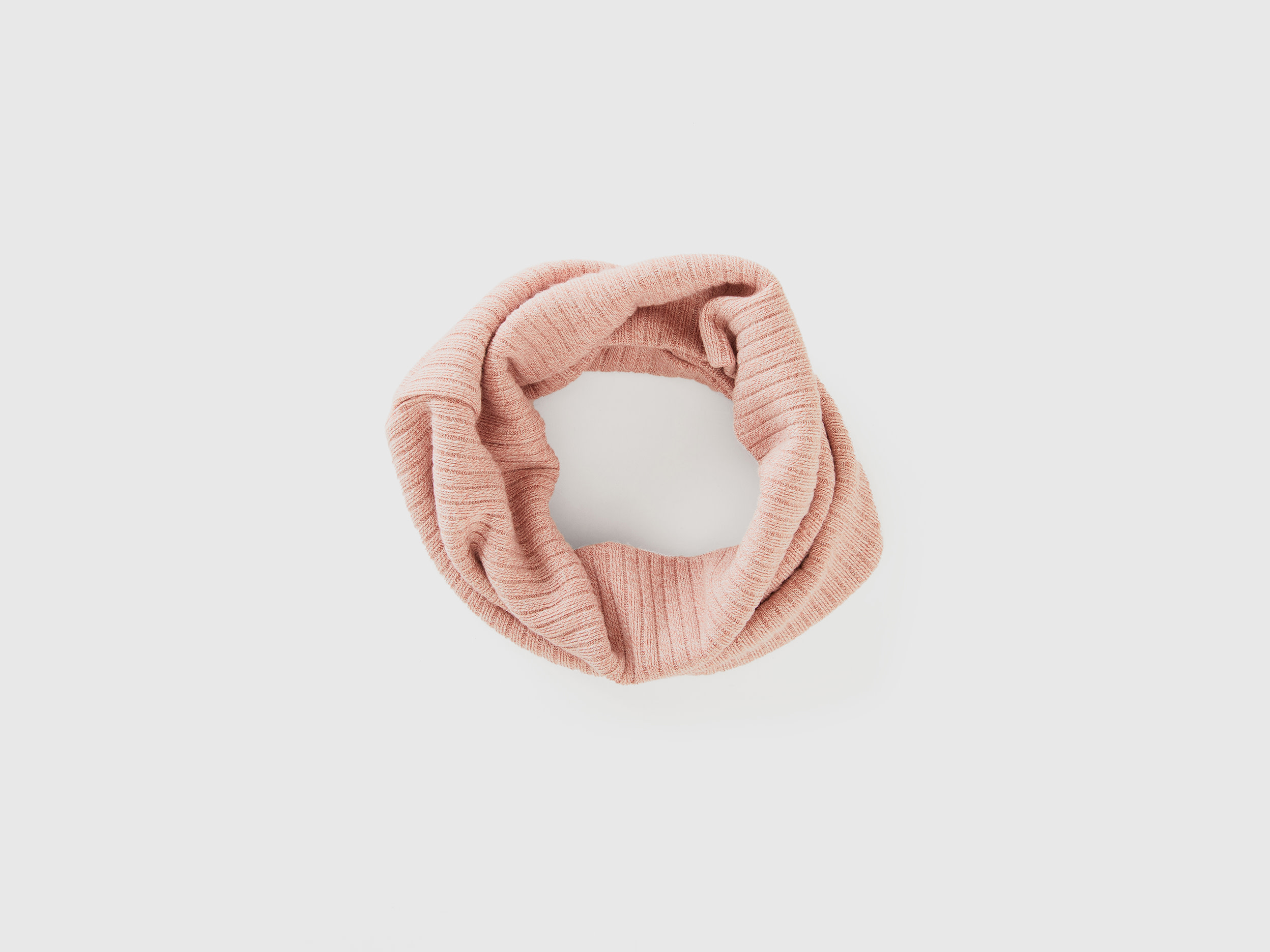 Benetton, Scaldacollo In Misto Viscosa Stretch, Rosa, Bambini
