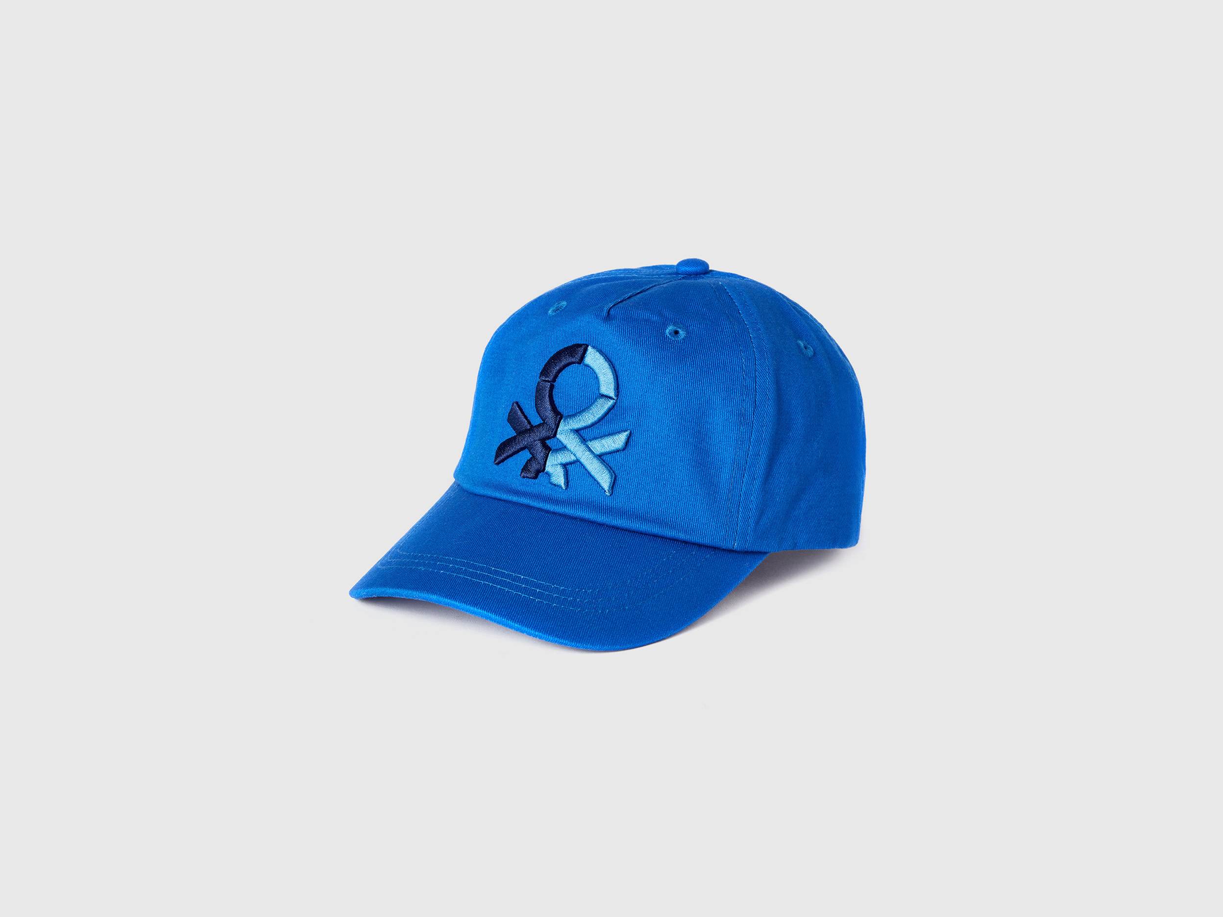 Benetton, Cappellino Baseball Con Logo, Bluette, Bambini