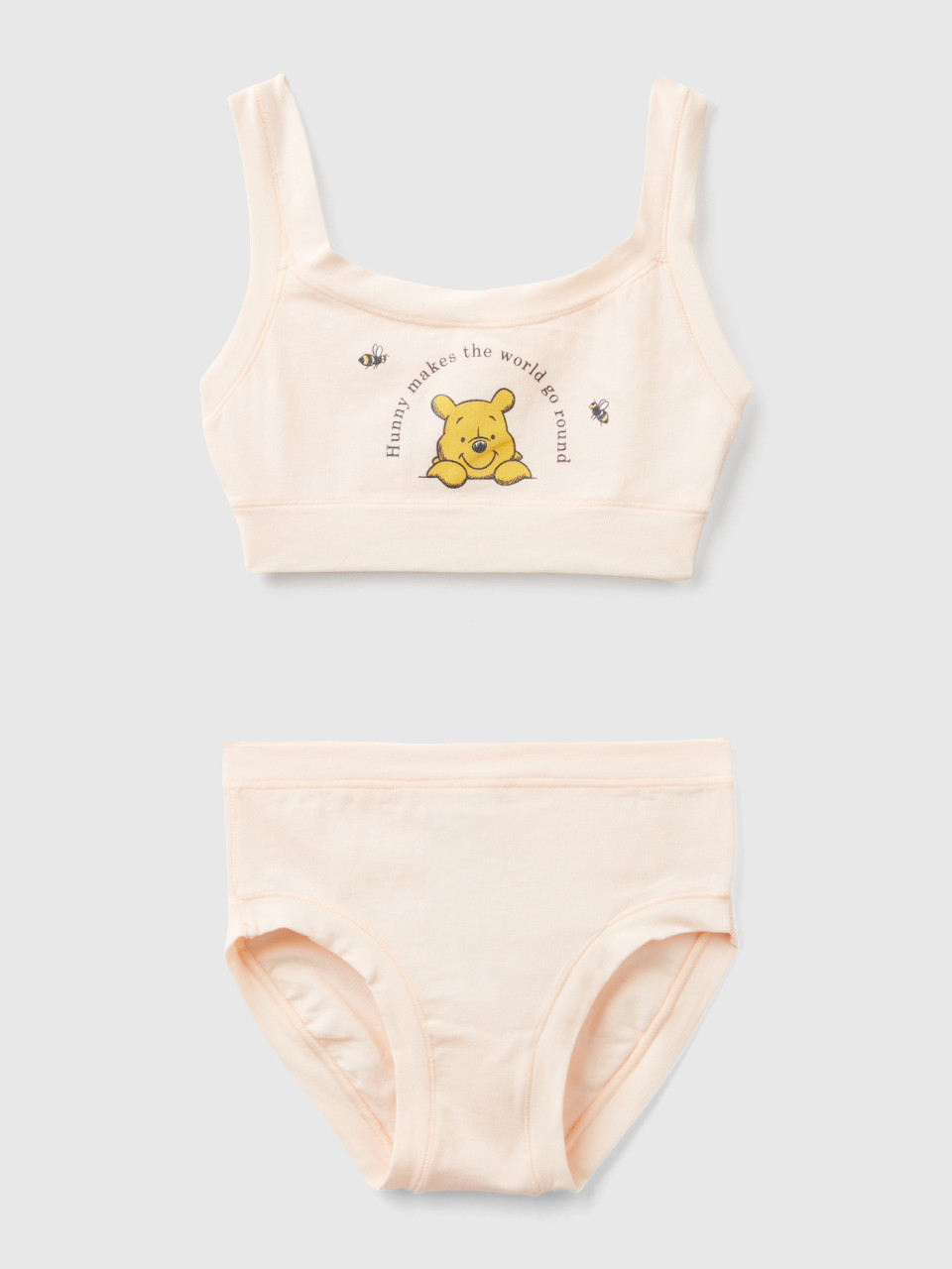 Benetton, ©disney Winnie The Pooh Top And Underwear Set, Peach, Kids