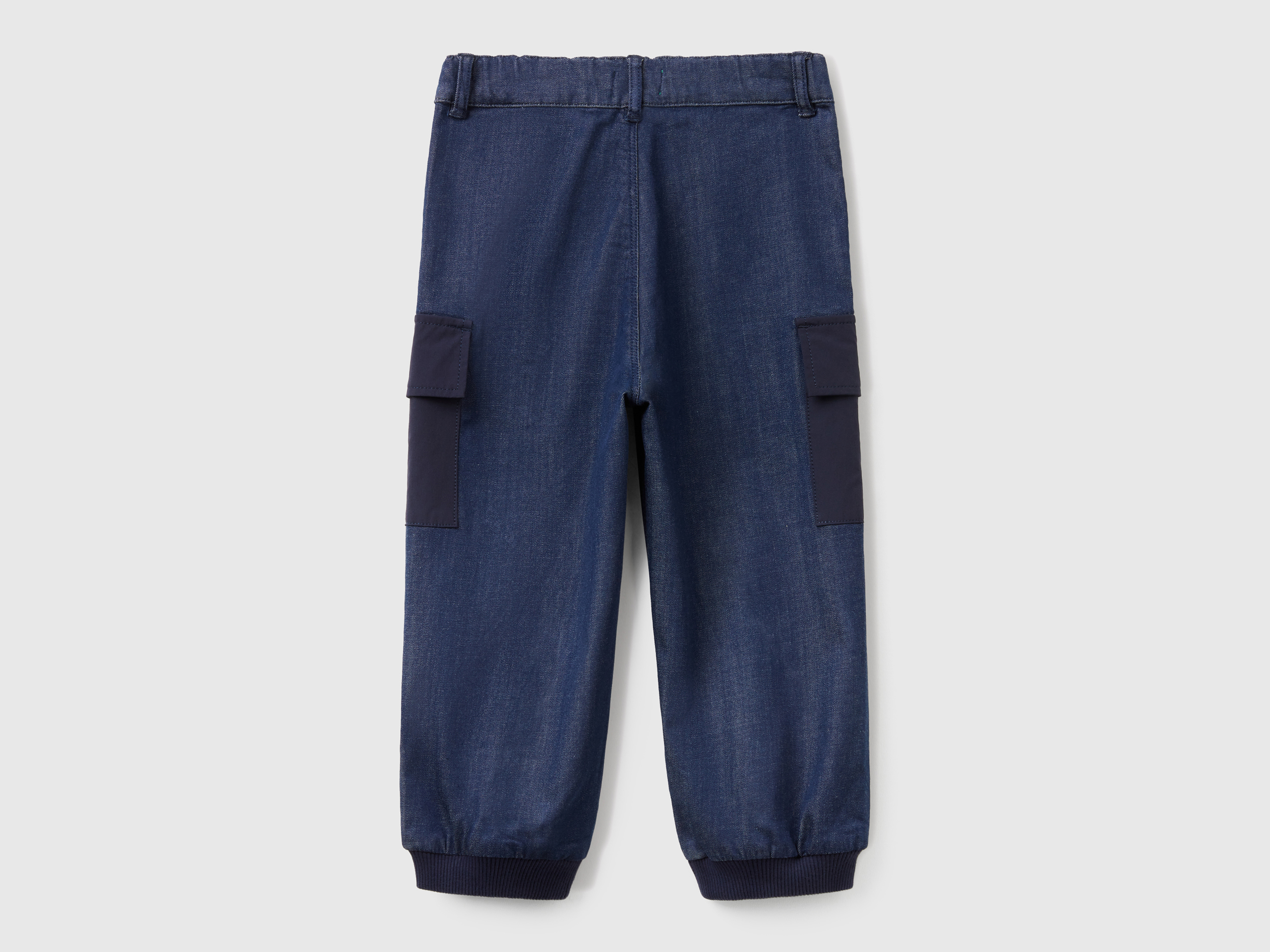 Benetton, Τζόγκερς Cargo Τζιν, size 3-4, Μπλε, Παιδικά φωτογραφία