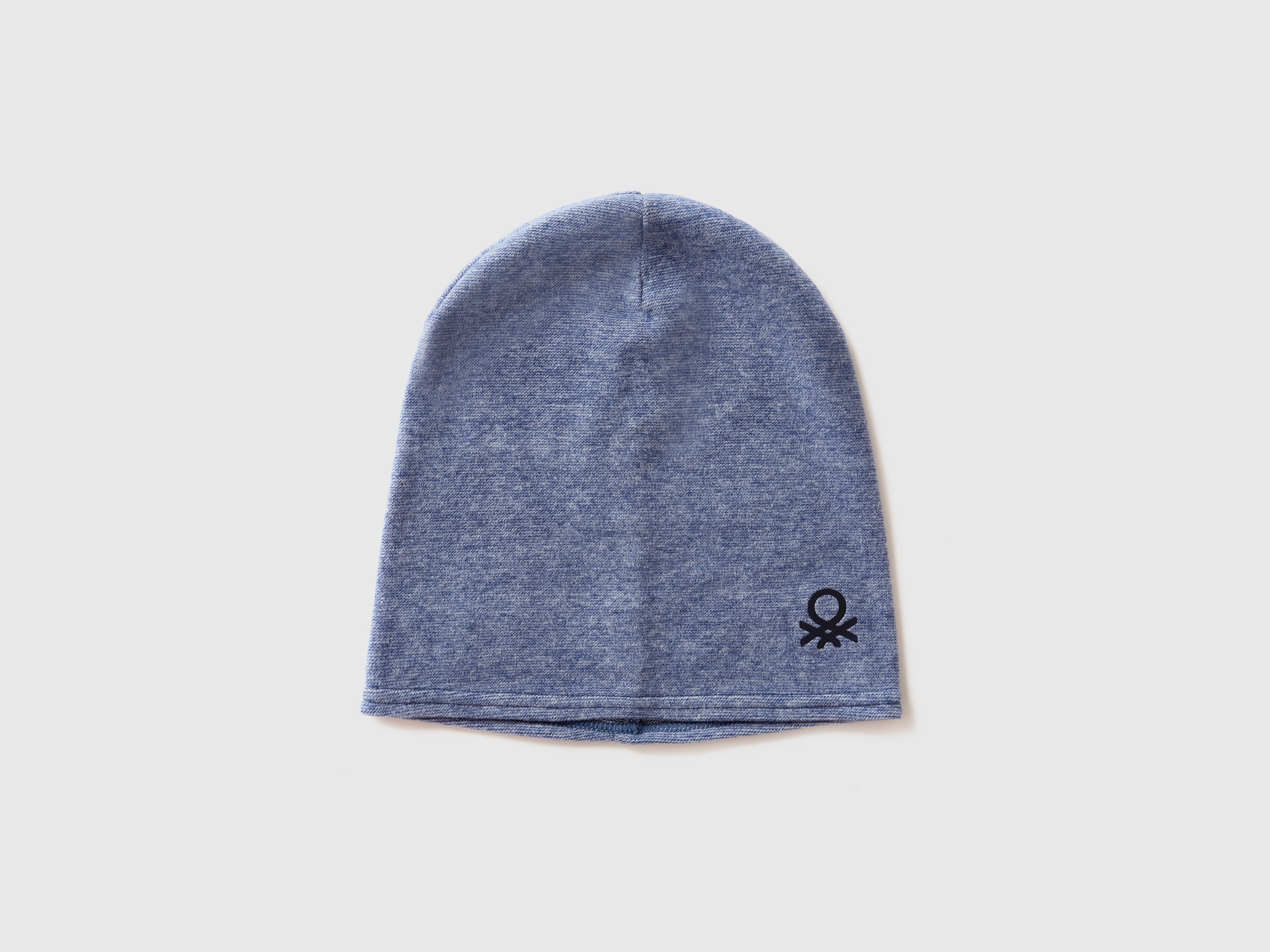 Benetton, Cuffietta In Cotone Stretch, Blu Scuro, Bambini