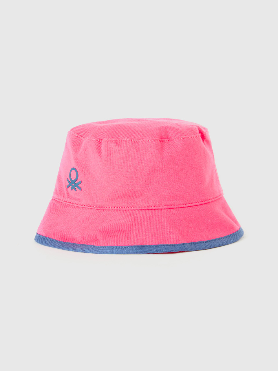 Benetton, Reversible Hat With Strawberry Print, Fuchsia, Kids