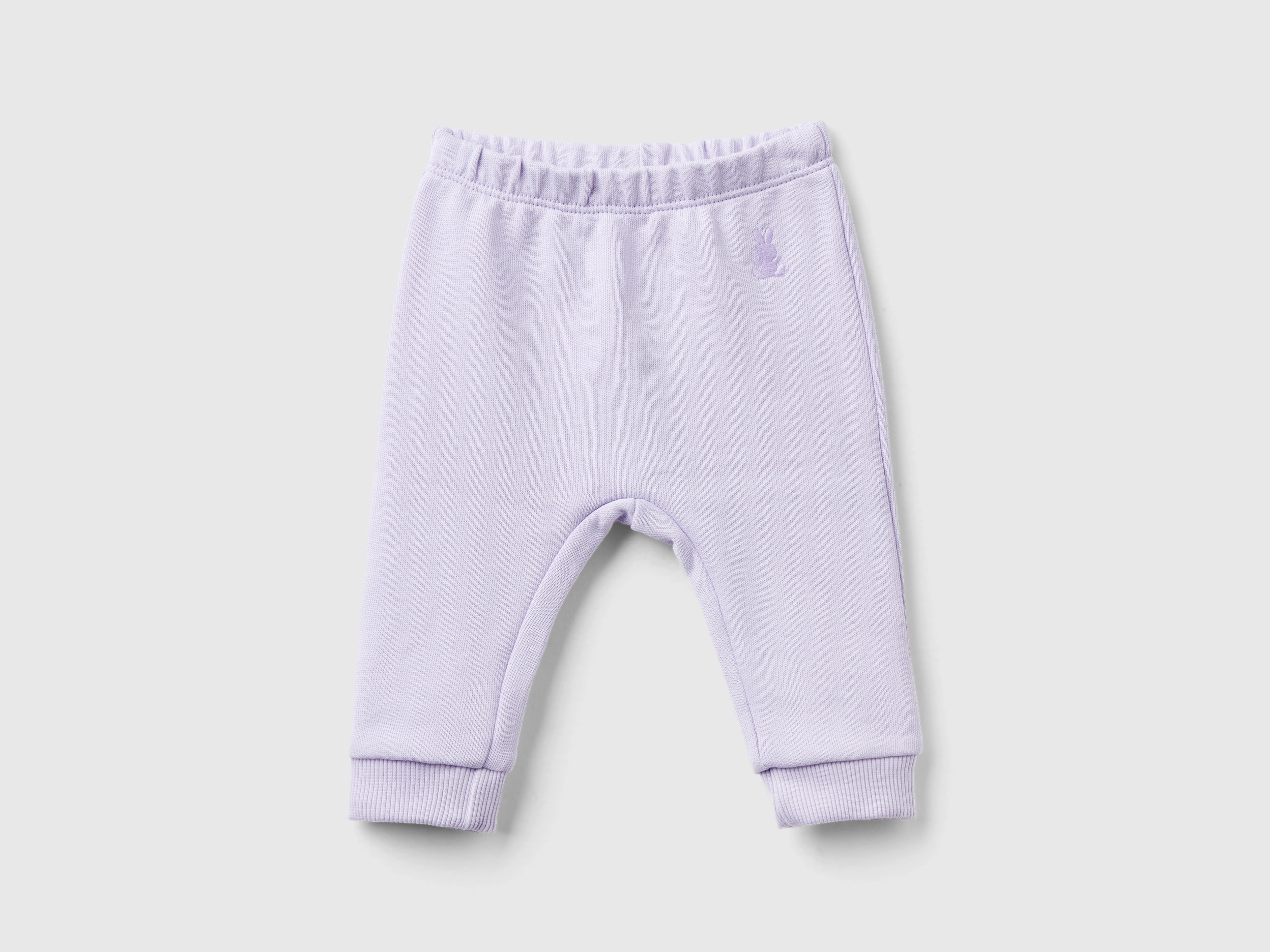 Benetton, Sweatpants In Organic Cotton, size 9-12, Lilac, Kids