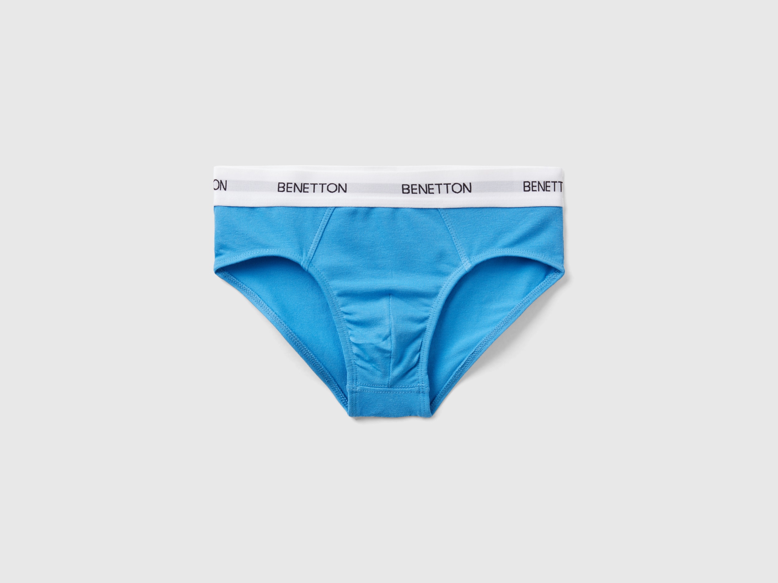Benetton, Underwear In Stretch Organic Cotton, size XL, Bright Blue, Kids