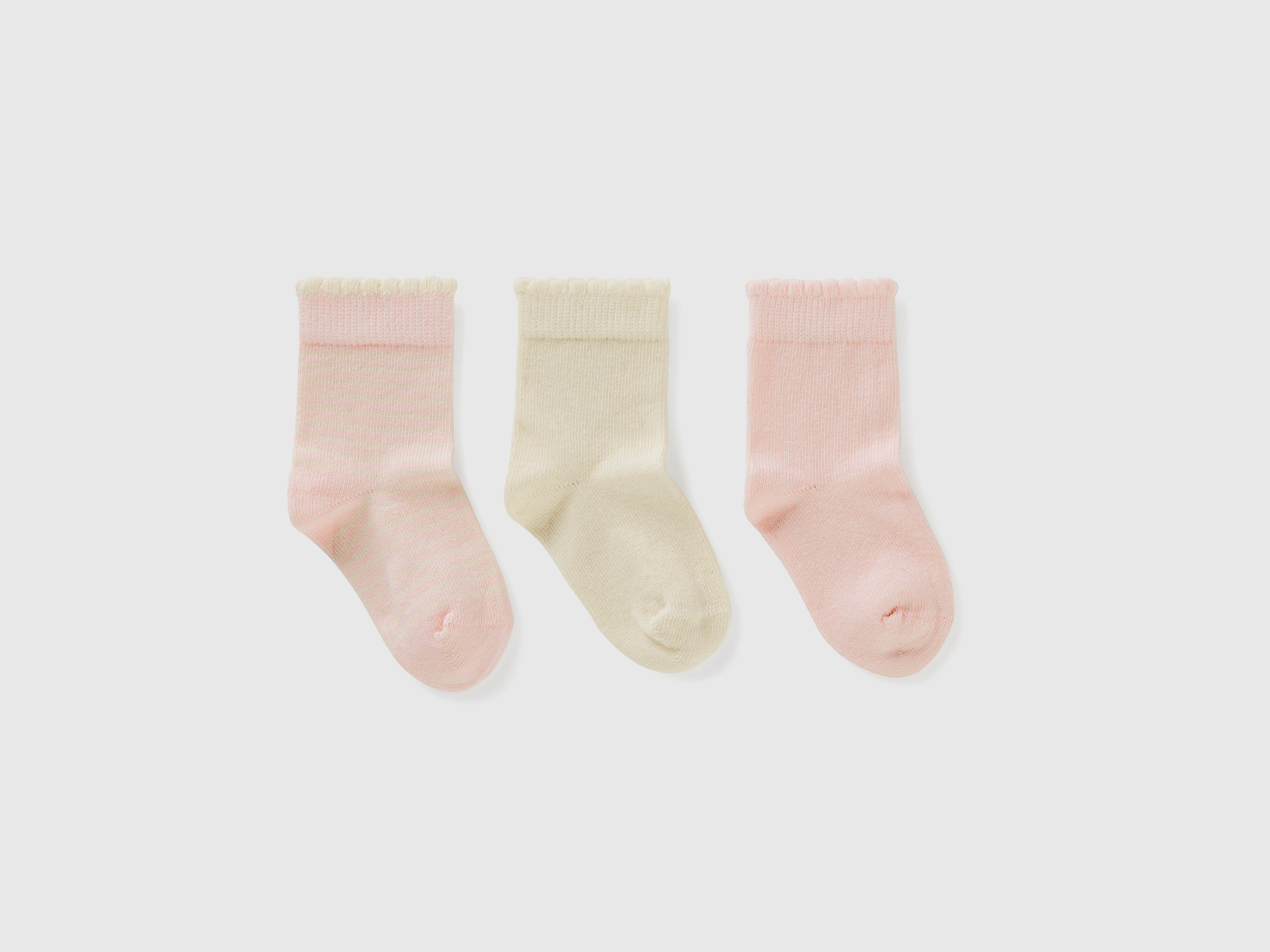 Benetton, Sock Set In Pink Tones, size 6-12, Multi-color, Kids
