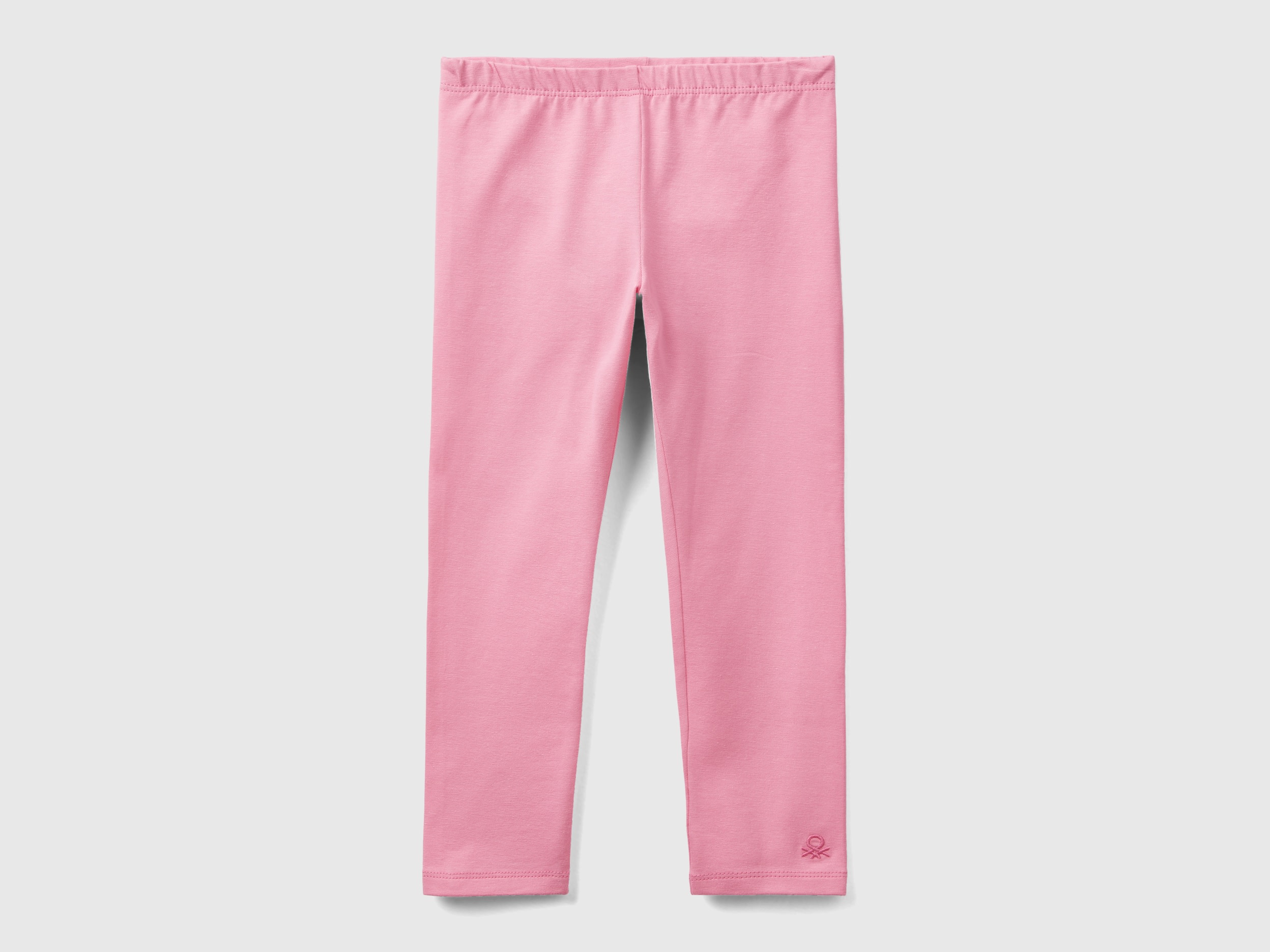 Benetton, Stretch Cotton Leggings, size 18-24, Pink, Kids