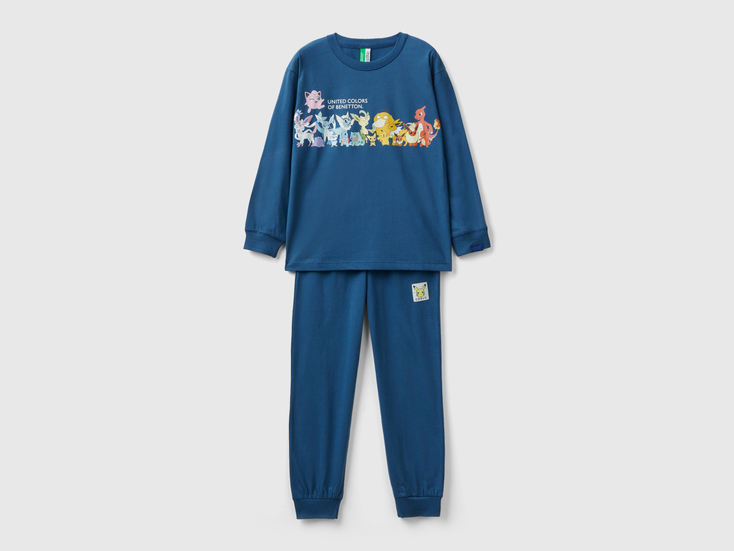 Benetton, Long Pokemon Pyjamas, size XS, Blue, Kids